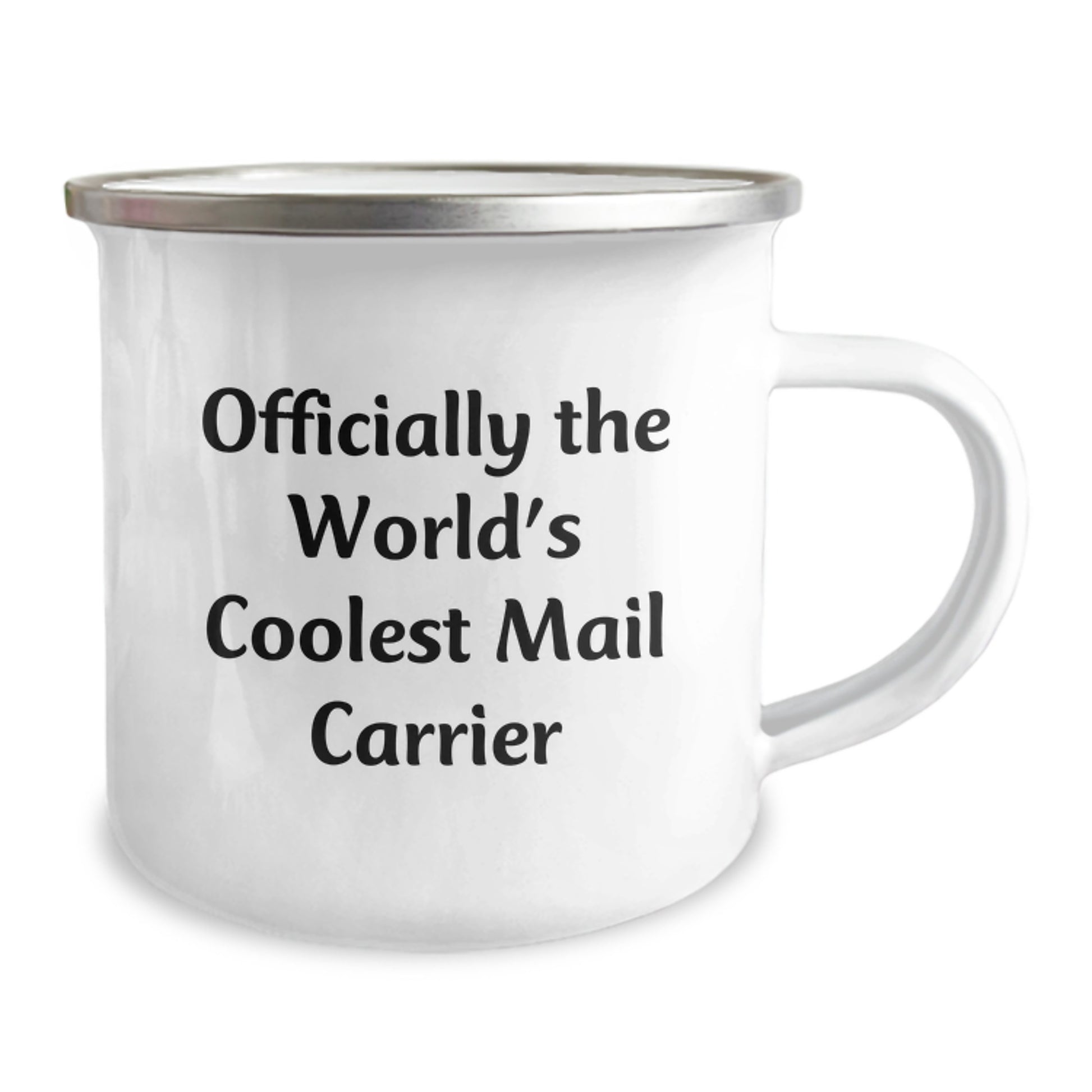 Funny Mail Carrier Gifts for Men, Gifts from Friends, Unique Camping Mug for Graduation Celebration, 'Officially The World's Coolest Mail Carrier' Quote, Stainless Steel with Enamel Finish - Image 2
