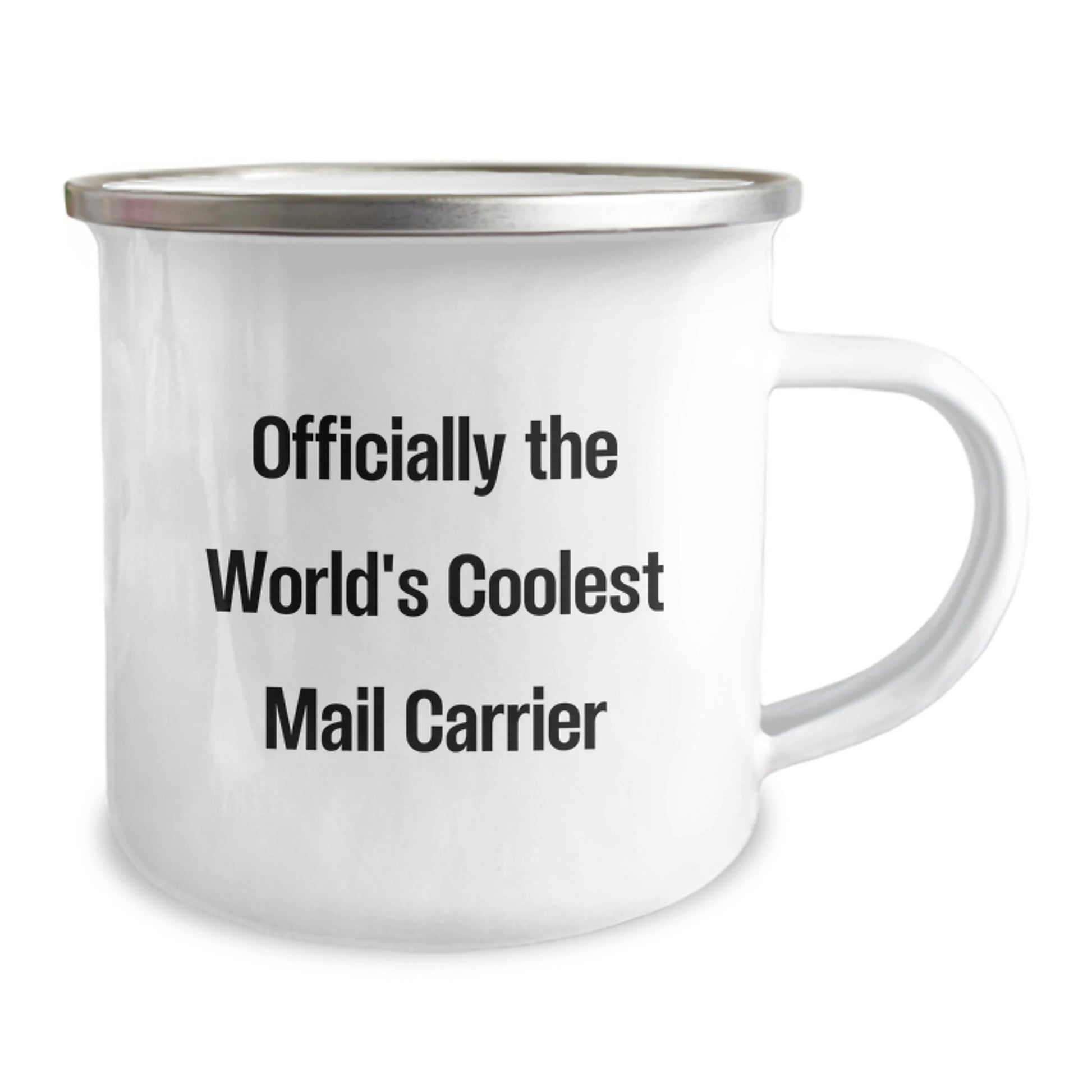 Funny Mail Carrier Gifts for Men Friends Family Graduation Unique Presents, Gifts from Friends to Mail Carrier, Officially The World's Coolest Mail Carrier Stainless Steel Camping Mug - Image 2