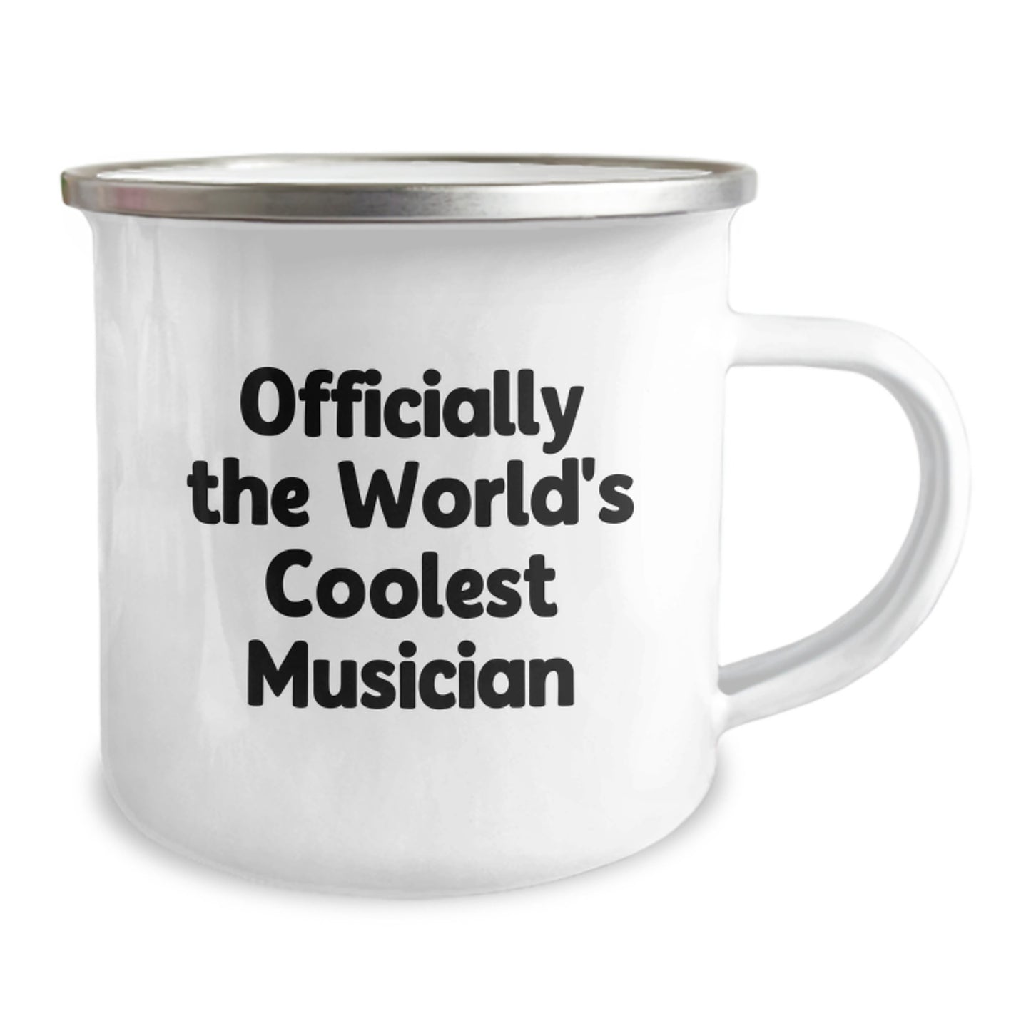 Funny Musician Gifts from Friends for Musician Men - Officially The World's Coolest Musician Camping Mug for Musician Lover, Unique Graduation Gifts - Image 2