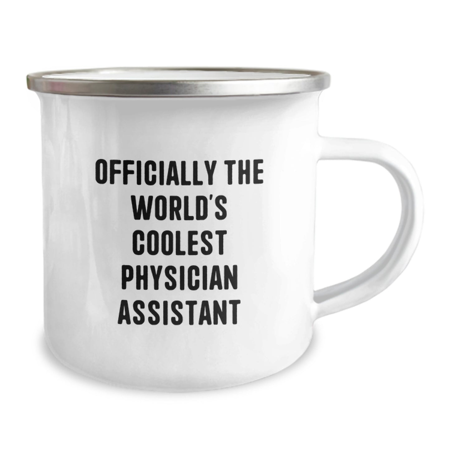 Funny Physician Assistant Gifts from Friends - 'Officially The World's Coolest Physician Assistant' Quote on Camping Mug for Men, Women, and Coworkers - Image 2