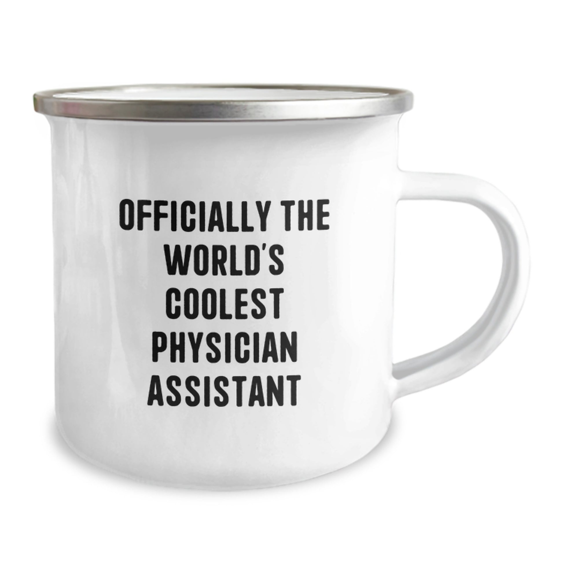 Funny Physician Assistant Gifts from Friends - 'Officially The World's Coolest Physician Assistant' Quote on Camping Mug for Men, Women, and Coworkers - Image 2