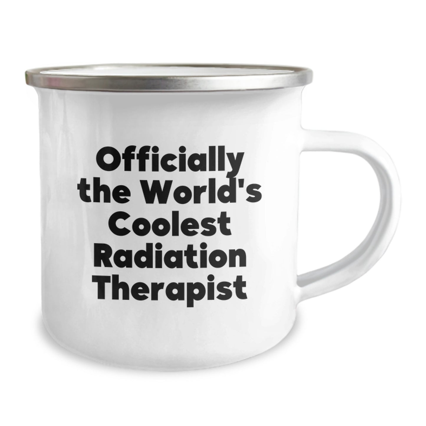 Radiation Therapist Gifts from Friends for Men - Officially The World's Coolest Radiation Therapist Camping Mug, Funny Quote for Christmas Unique Gifts - Image 2