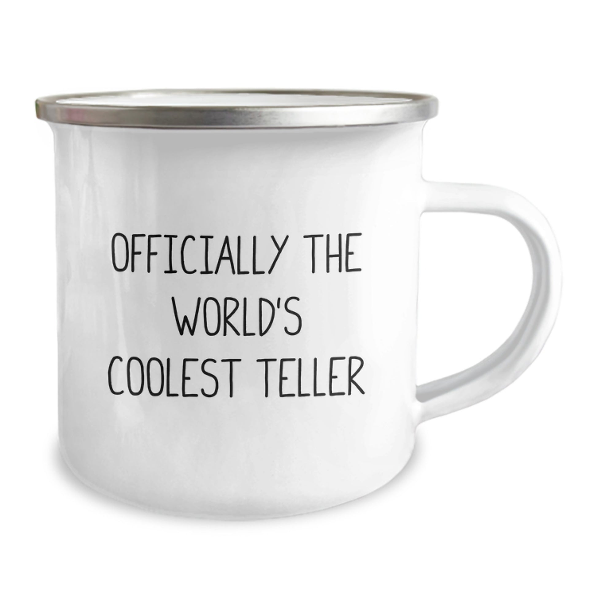 Funny Teller Gifts from Friends for Graduation Unique Camping Mugs Officially The World's Coolest Teller - Image 2