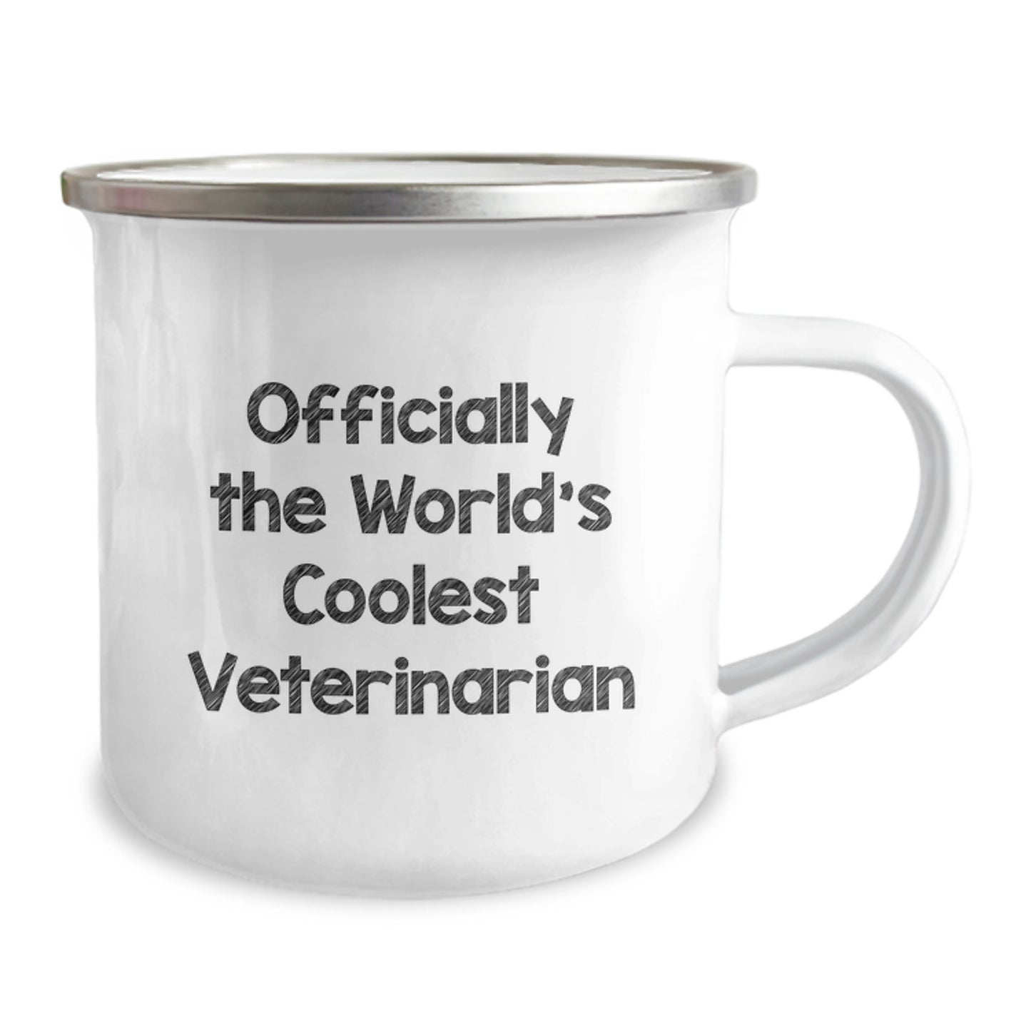 Funny Veterinarian Gifts for Men, Gifts from Family, Officially The World's Coolest Veterinarian Camping Mug for Graduation - Image 2