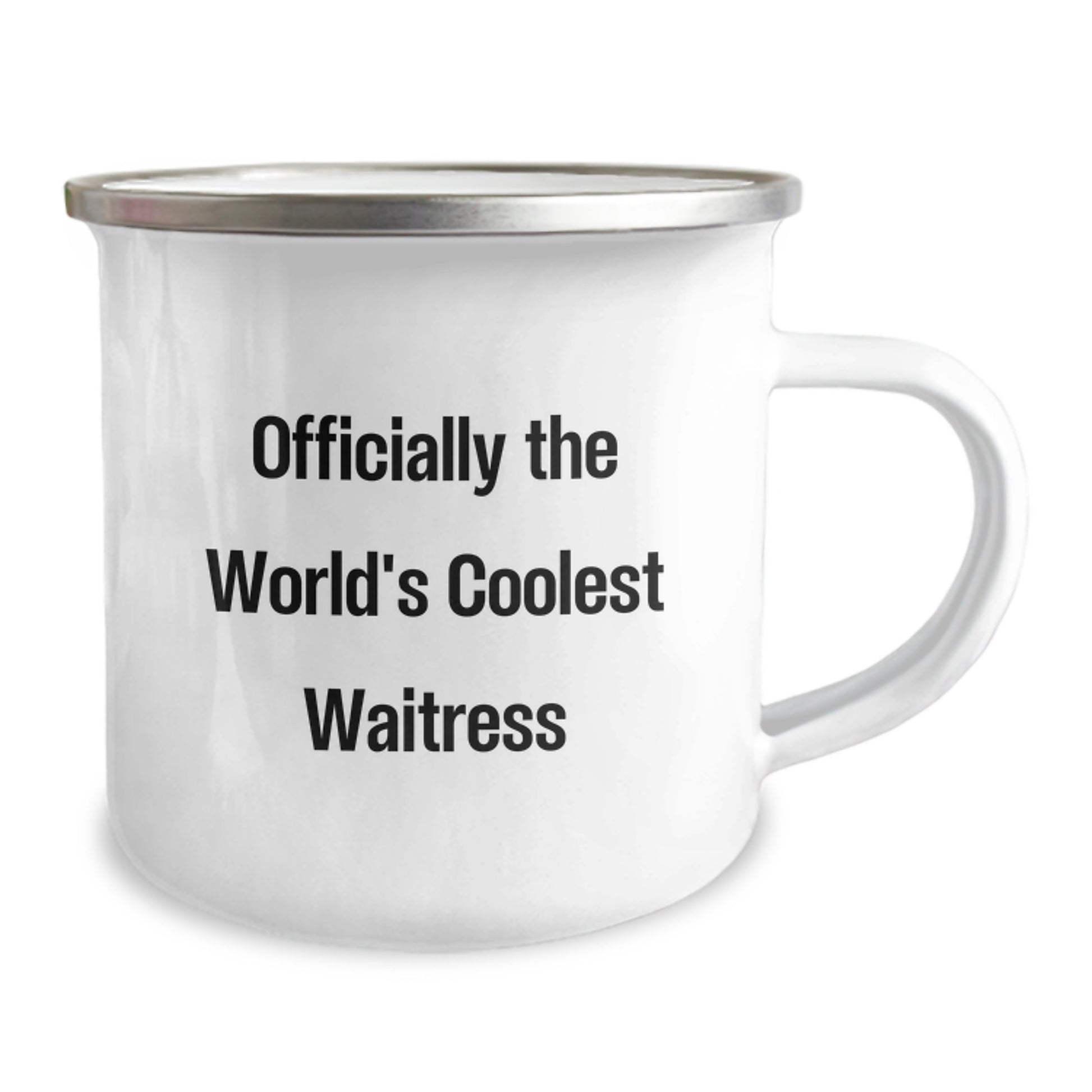 Funny Waitress Gifts for Graduation Unique Gifts from Friends to World's Coolest Waitress Camping Mug - Image 2