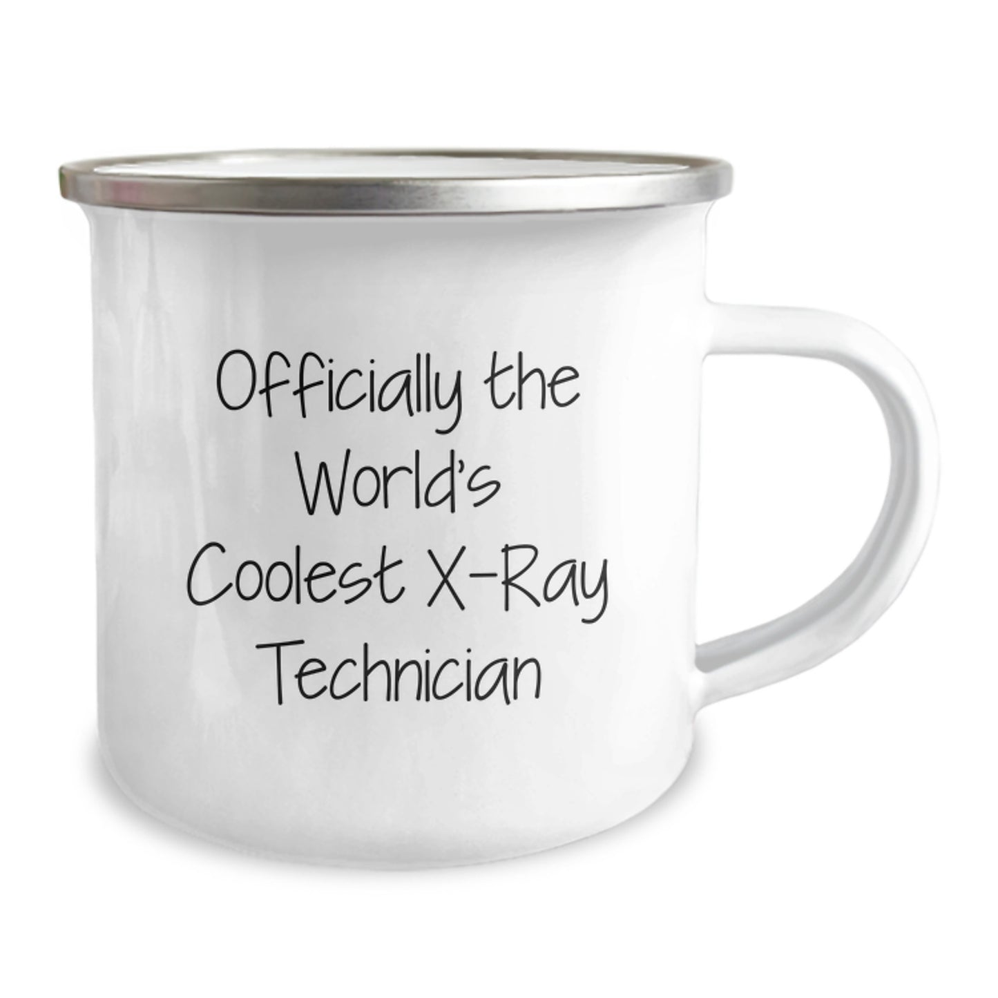 Funny X-Ray Technician Gifts from Friends for Graduation Unique Gifts - 'Officially The World's Coolest X-ray Technician' Camping Mug for Men - Image 2