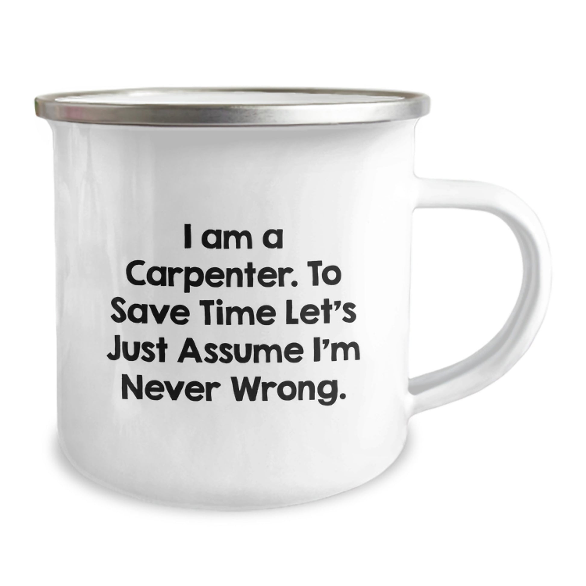 For Him Keepsake Birthday Gift I Am A Carpenter 12oz Stainless Mug - Image 2