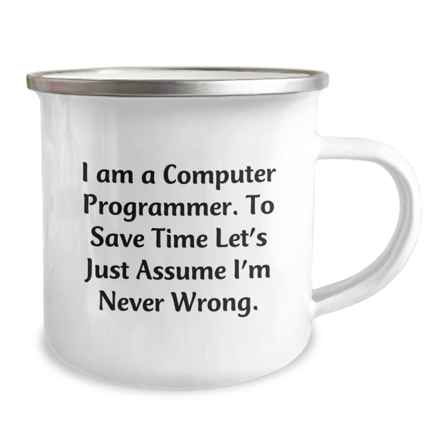 Him Keepsake Birthday Gift Camping Mug for Computer Programmer - Image 2