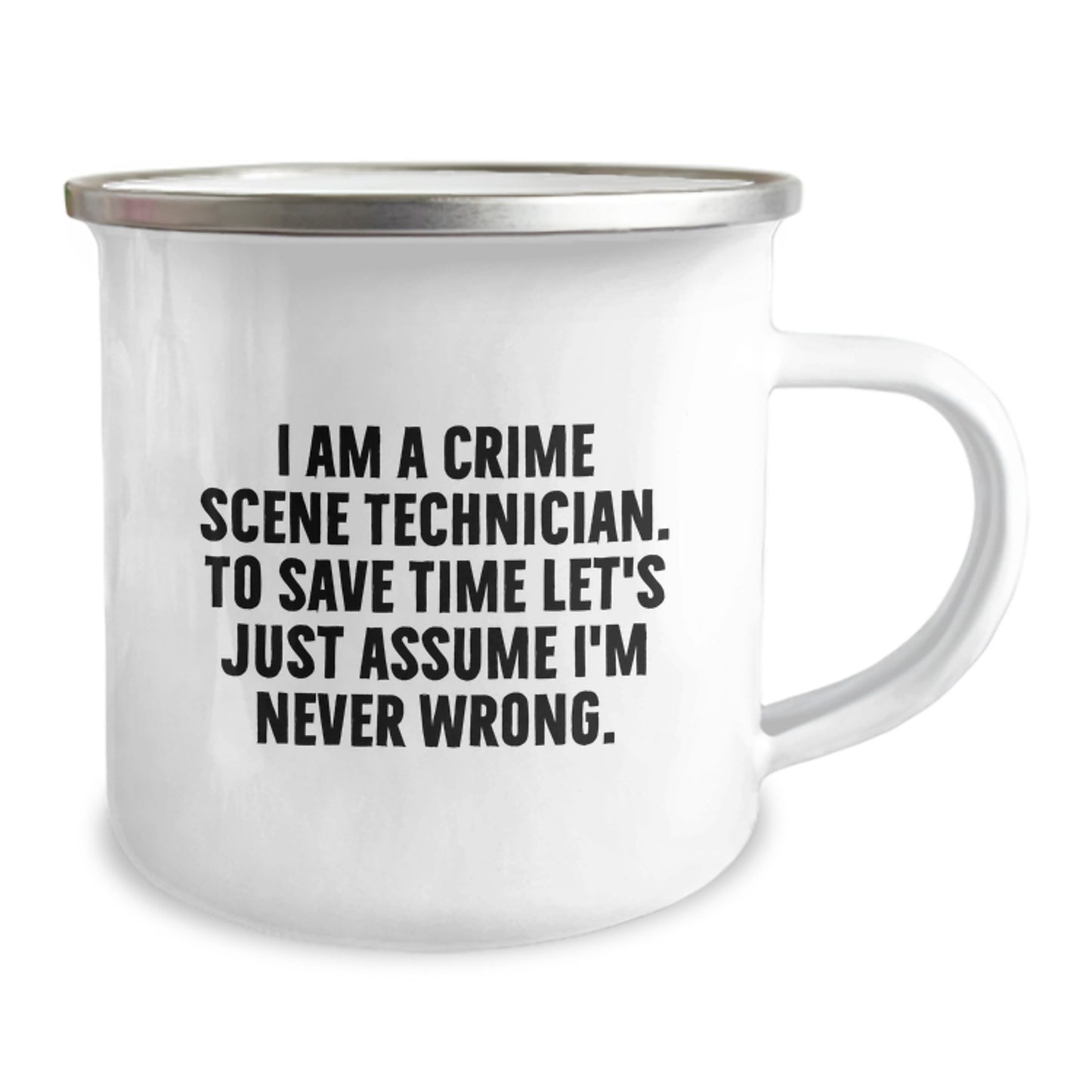 Crime Scene Technician Keepsake Camping Mug for Him Birthday Gift - Image 2