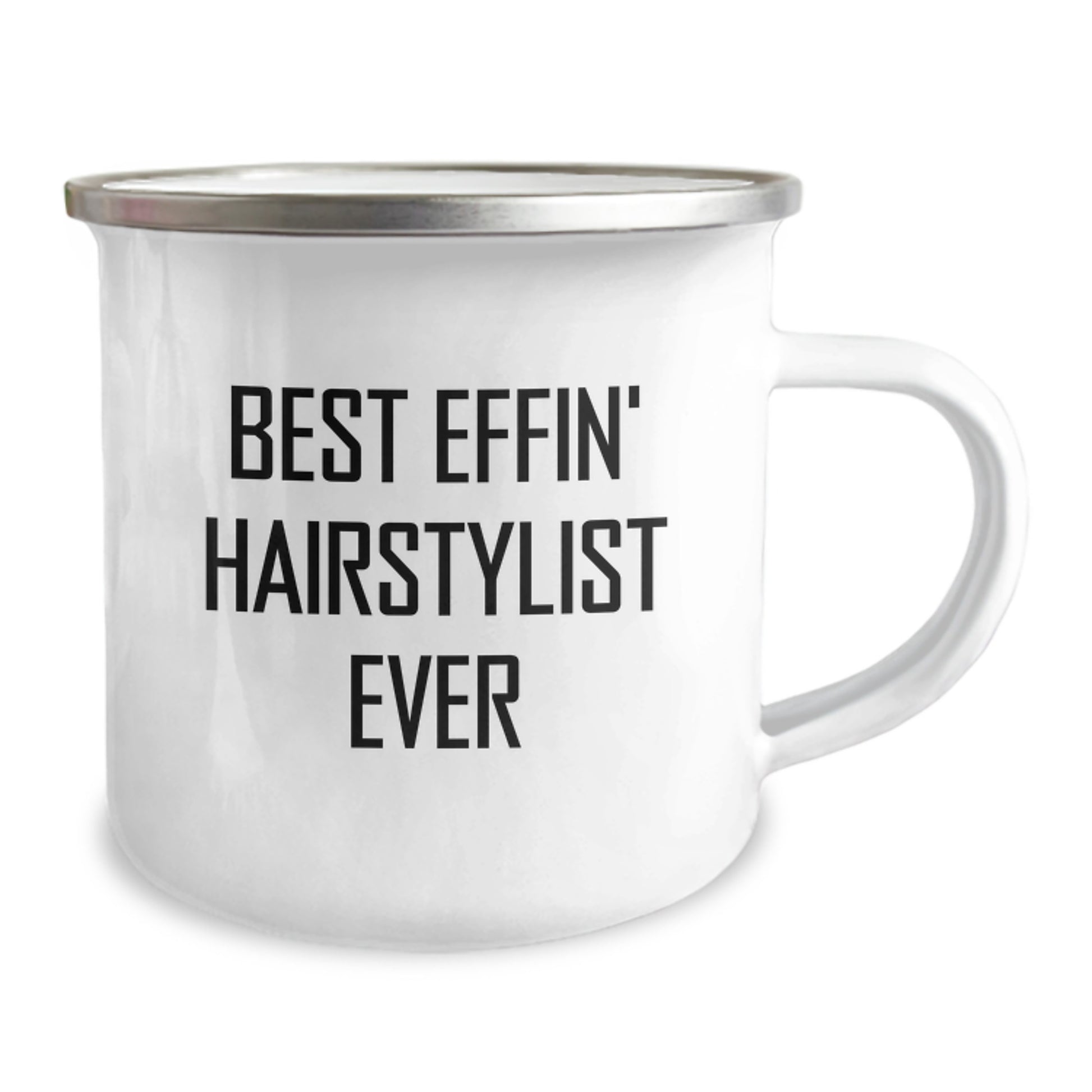 Funny Hairstylist Gifts from Friends for Graduation Unique Camping Mugs - Best Effin' Hairstylist Ever - Image 2