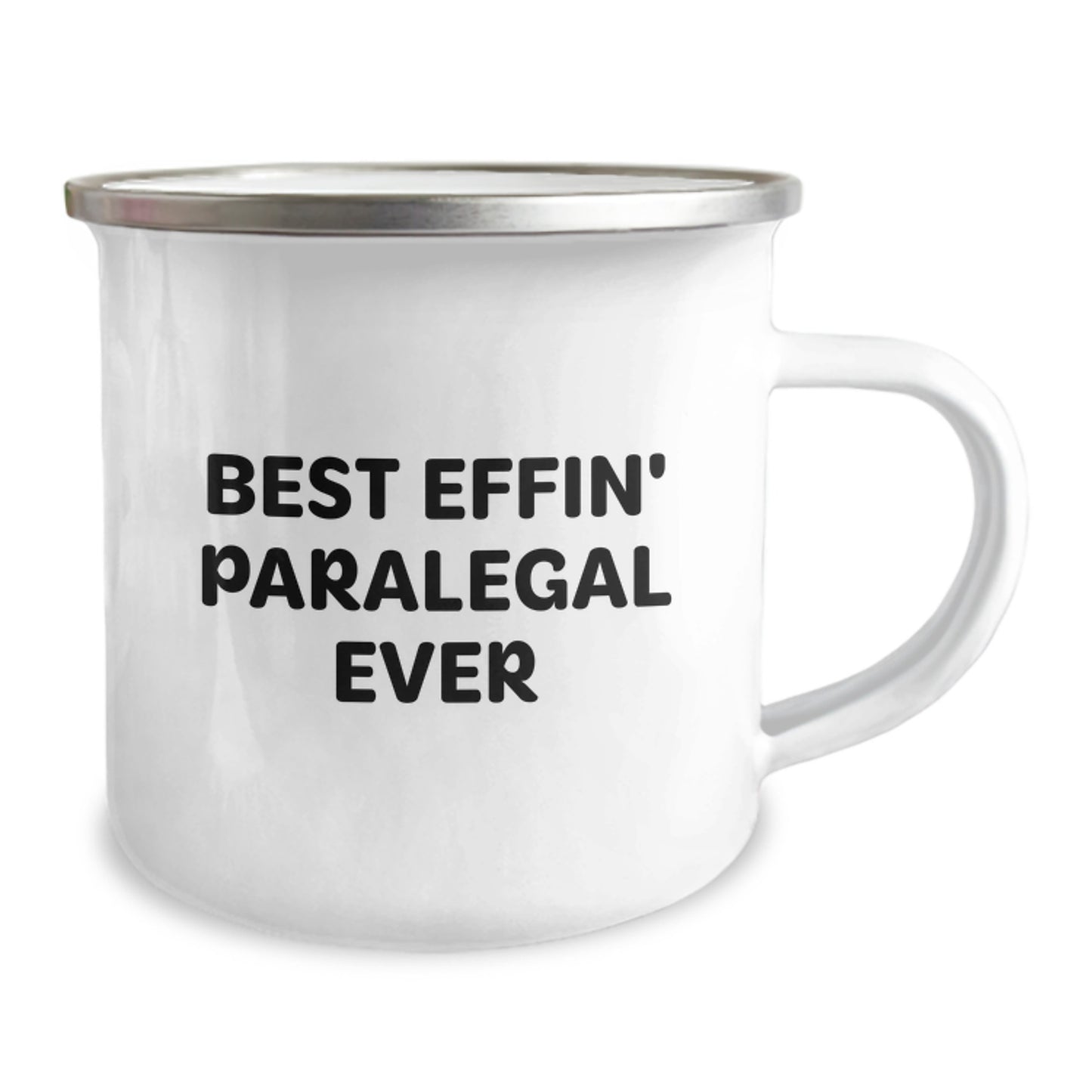 Funny Paralegal Gifts for Paralegal Friends, Best Effin' Paralegal Ever Camping Mug, Unique Graduation Gifts from Family to Paralegal Men - Image 2