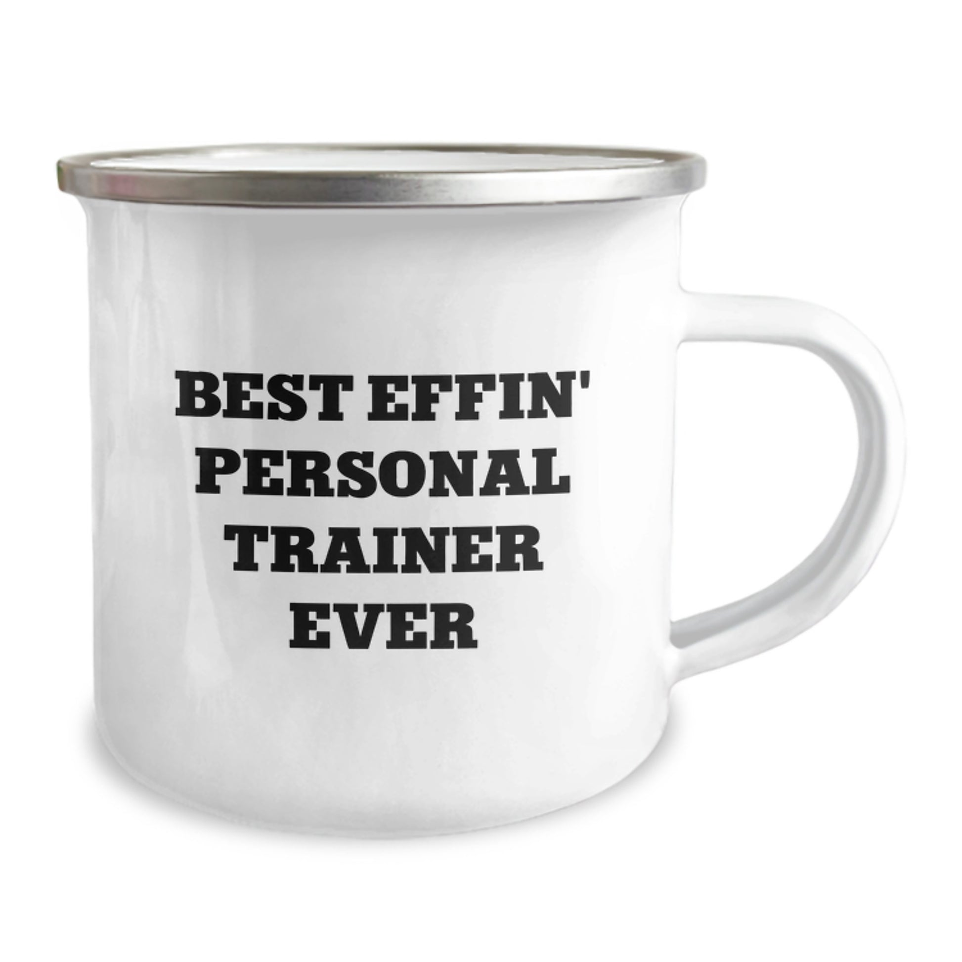 Funny Personal Trainer Gifts for Men - Best Effin' Personal Trainer Ever Camping Mug, Unique Graduation Gifts from Friends to Family - Image 2