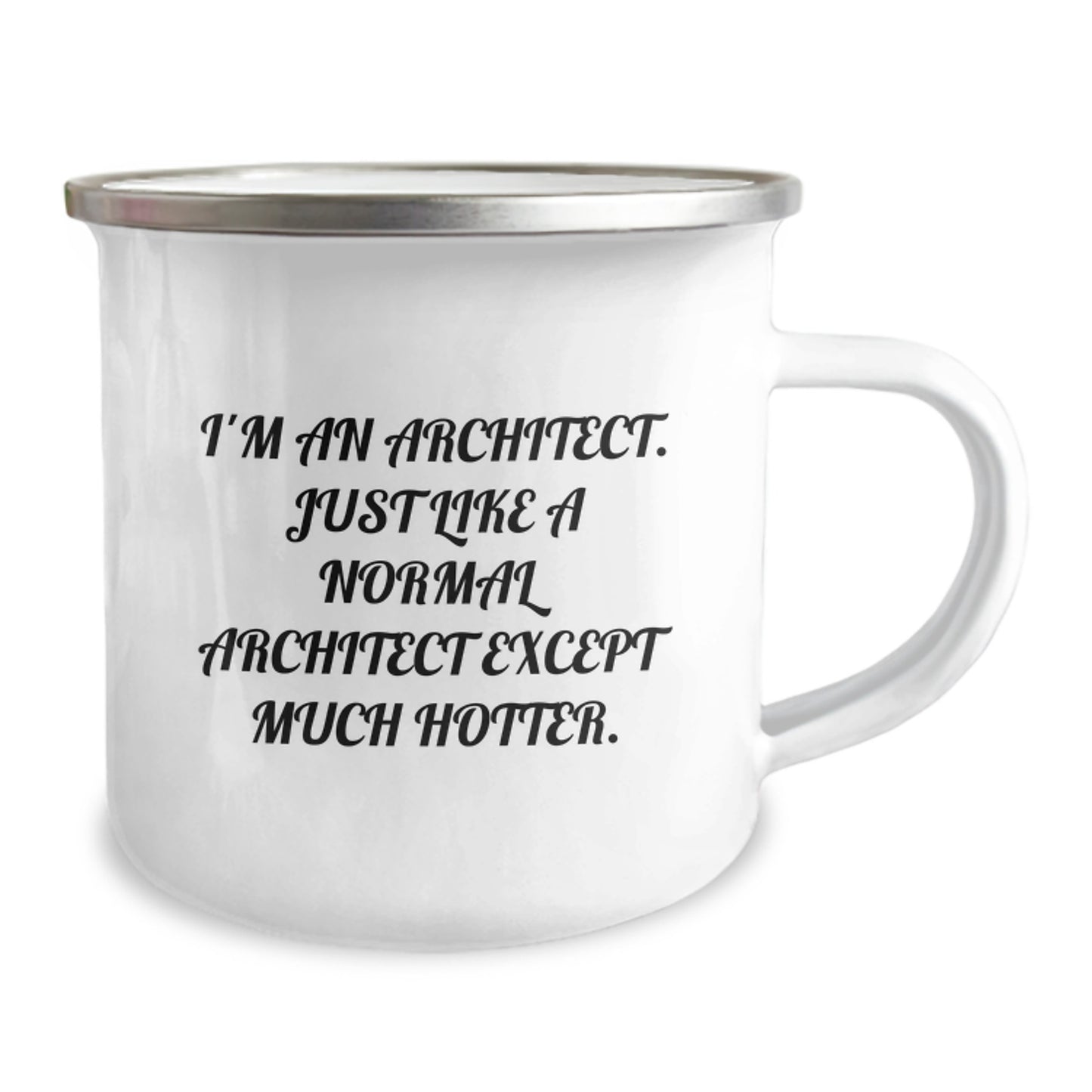 Gifts from Friends for the Architect in Your Life, Funny Architect Camping Mug for Birthday Unique Gifts, I'm An Architect... Just Like A Normal Architect Except Much Hotter. - Image 2