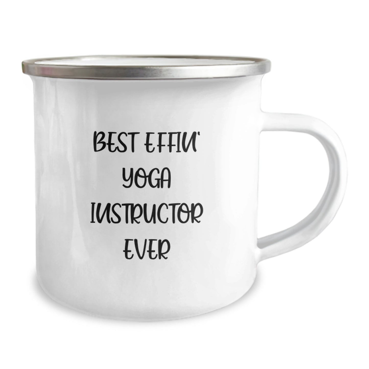 Funny Gifts from Men to Best Effin' Yoga Instructor Ever, Unique Camping Mug for Yoga Instructor, Funny Christmas Unique Gifts - Image 2