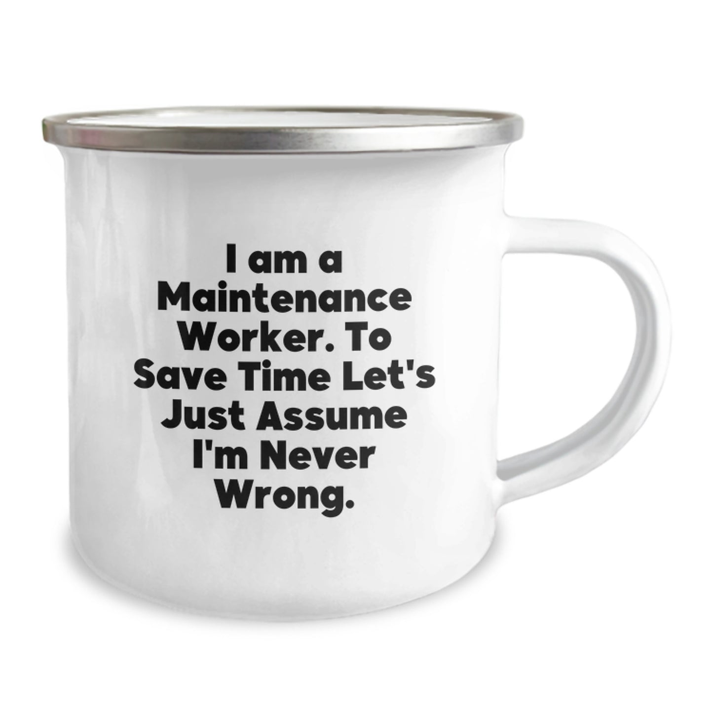 Birthday Gift for Her Maintenance Worker Camping Mug Present - Image 2