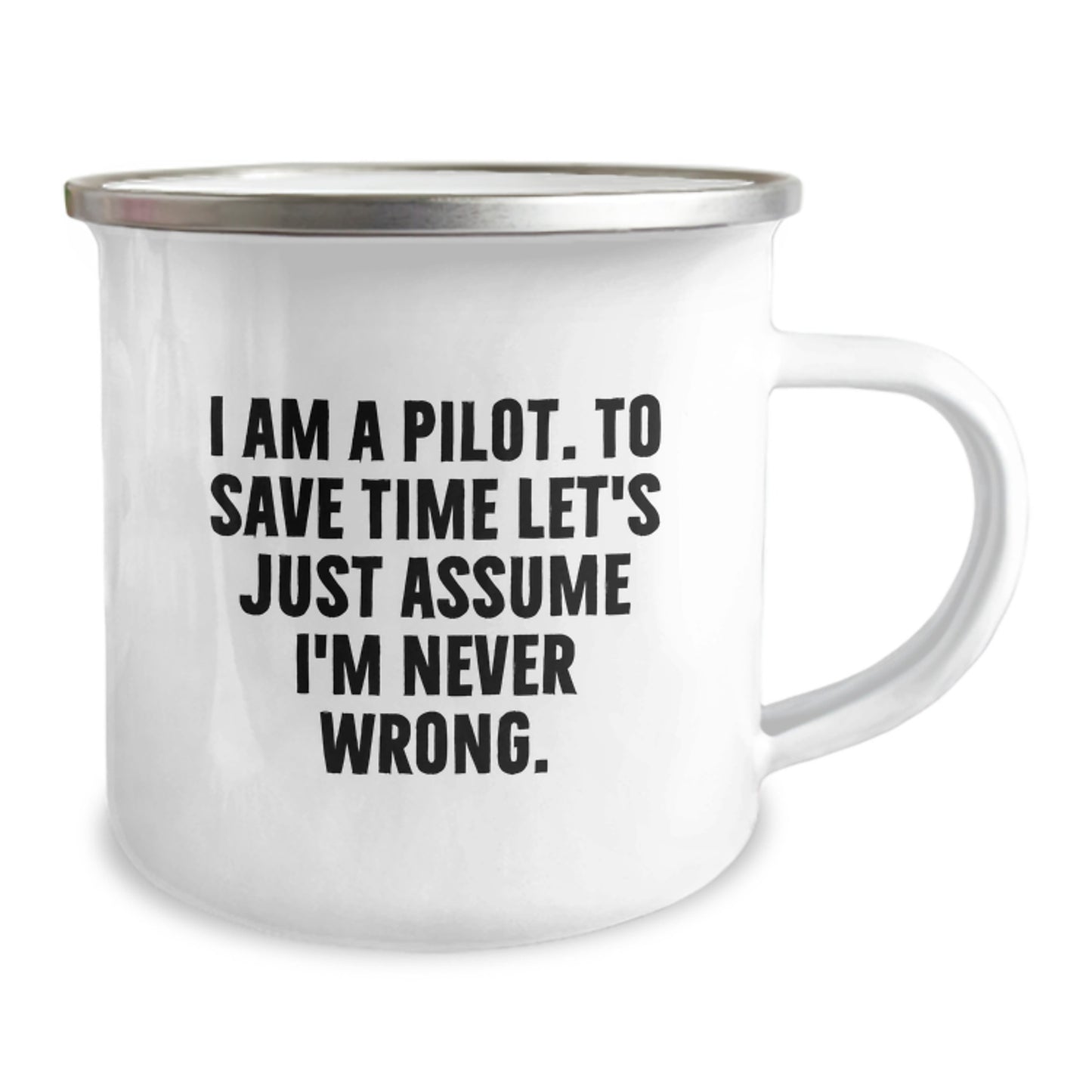 Pilot Keepsake Camping Mug for Him Birthday Gift with Stainless Steel - Image 2