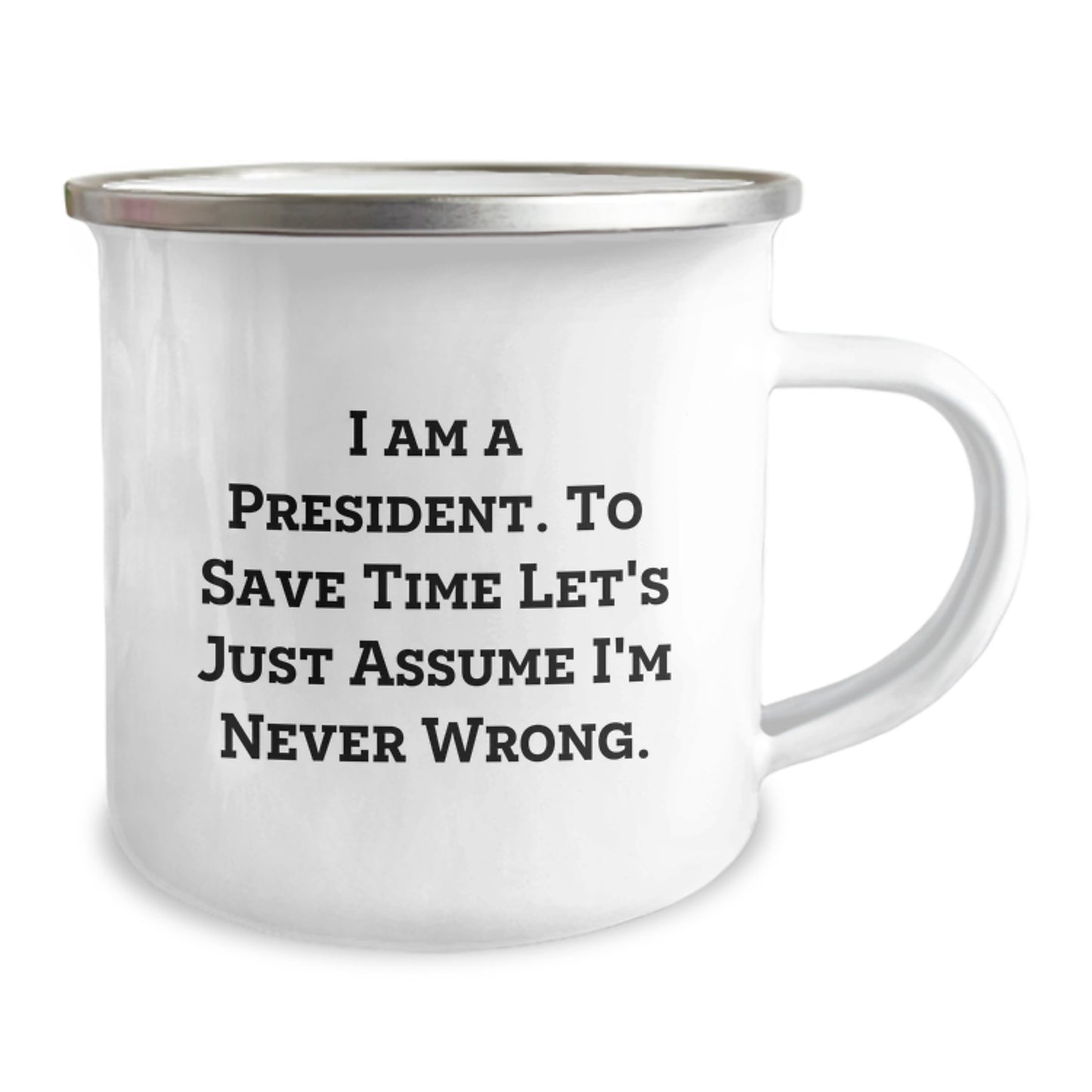 President Keepsake Camping Mug for Him Birthday Gift Stainless Durable - Image 2