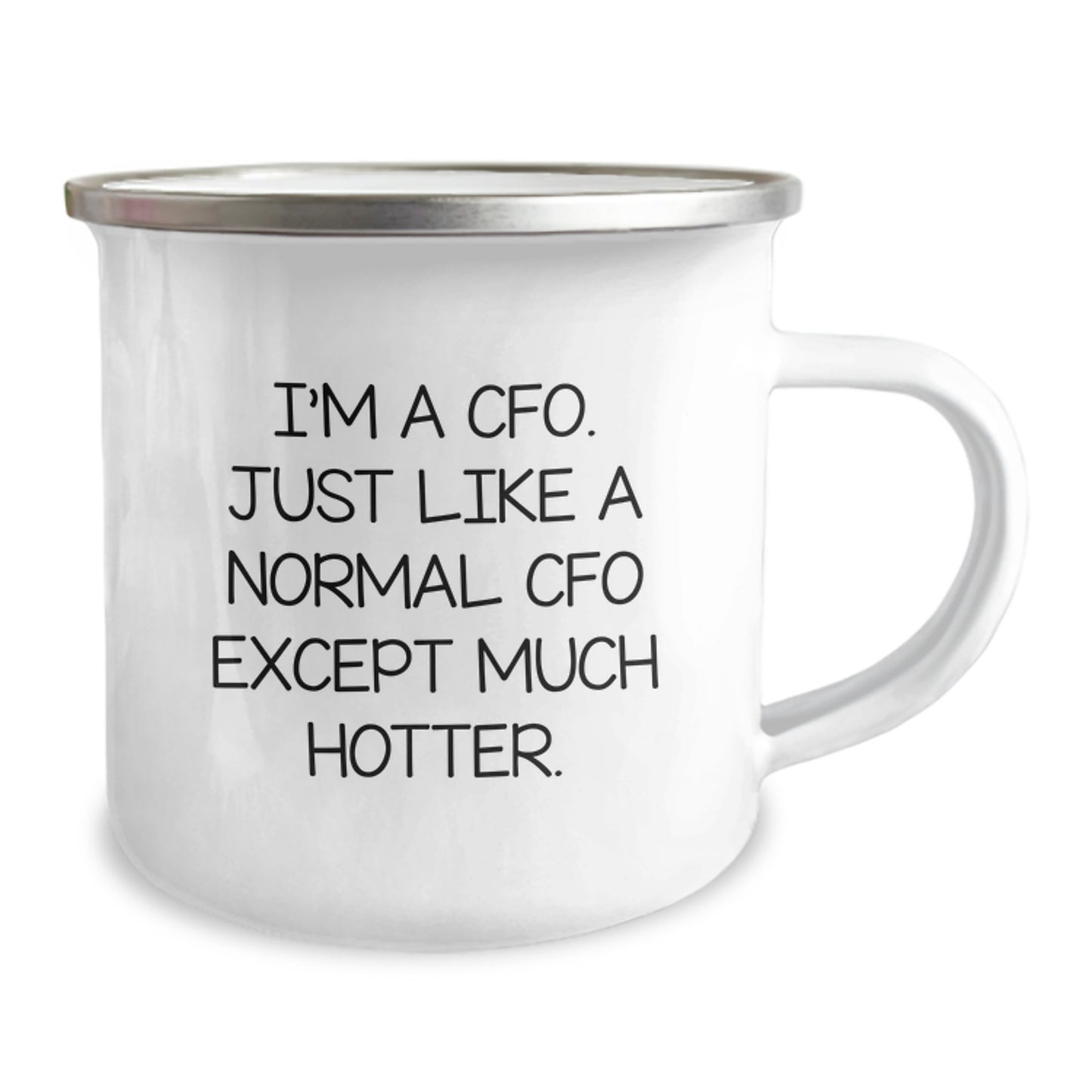 Funny CFO Gifts, Valentine's Unique Mugs for CFO, 'I'm A Cfo. Just Like A Normal Cfo Except Much Hotter.' Stainless Steel Camping Mug - Image 2