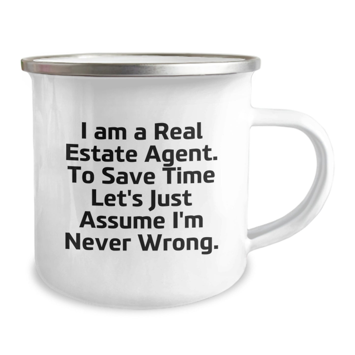 Real Estate Agent Keepsake Camping Mug for Him Birthday Gift - Image 2