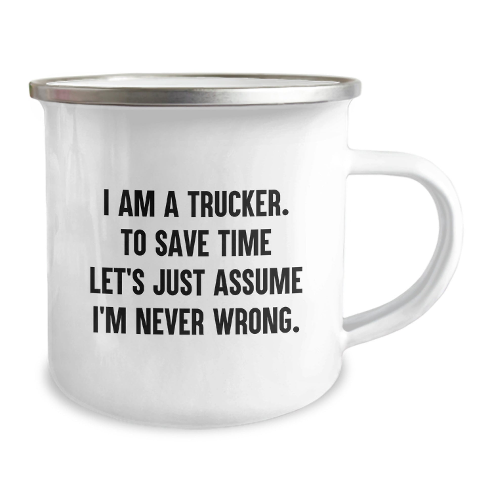 Trucker Gifts Funny Quote Camping Mug - Gifts from Friends to Trucker Lovers on Valentine's - Trucker Humor Mug for Men - Image 2