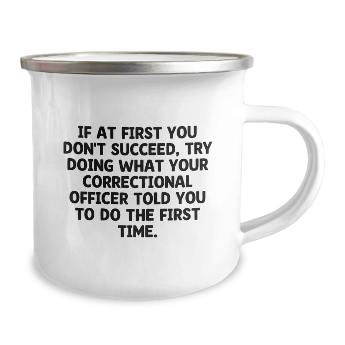 Correctional Officer Gift for Him - Inspiring Keepsake Camping Mug - Image 2