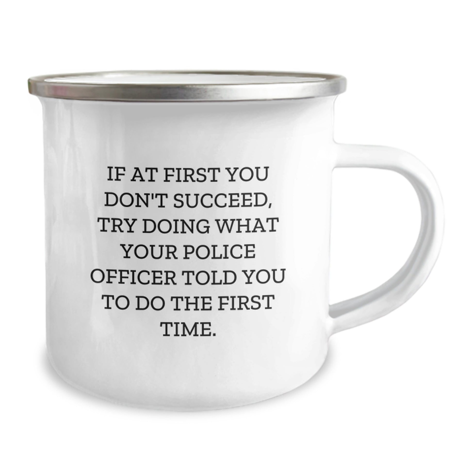 Police Officer Keepsake Camping Mug for Him Birthday Gift - Image 2