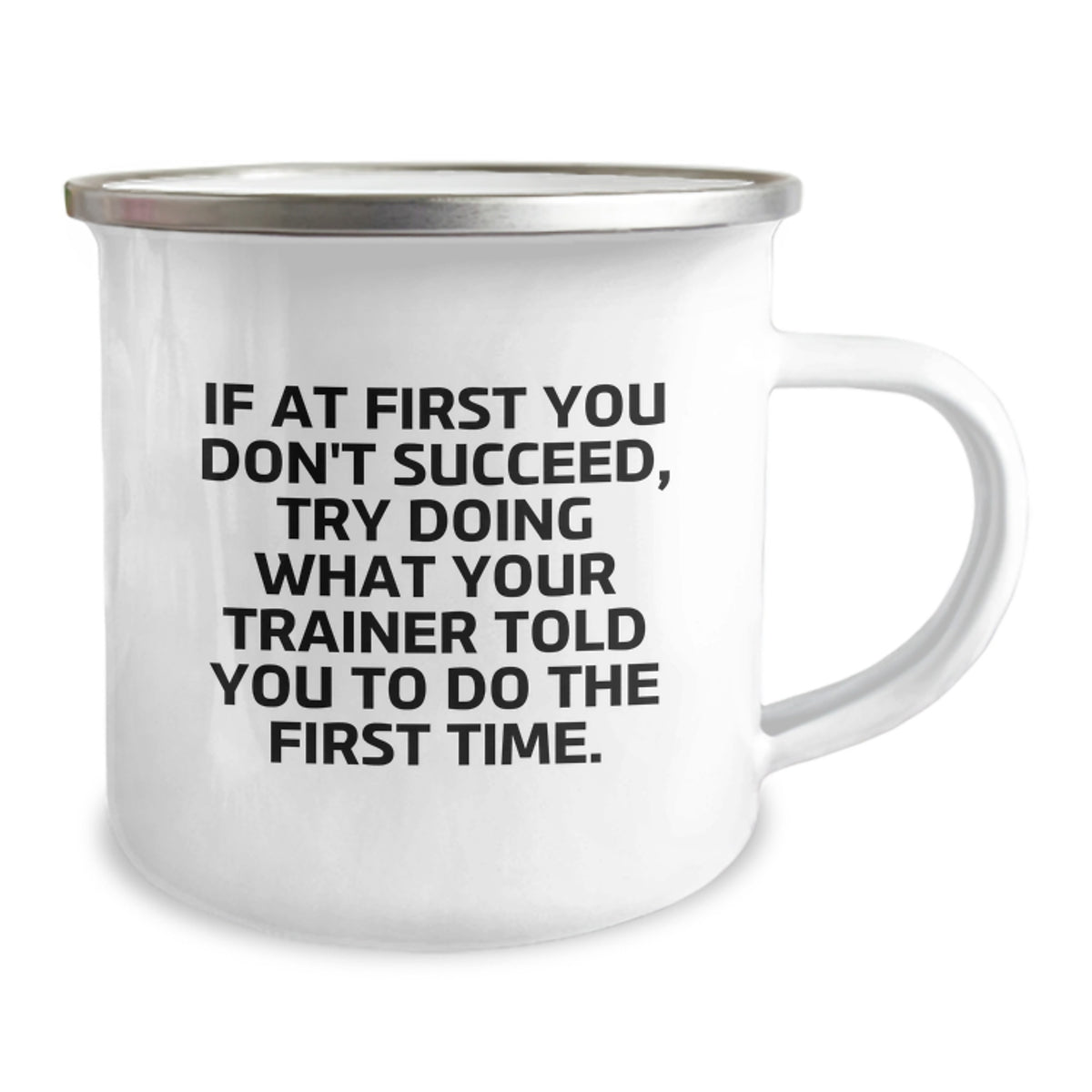 Trainer Gift for Him - Motivational Keepsake Camping Mug - Image 2