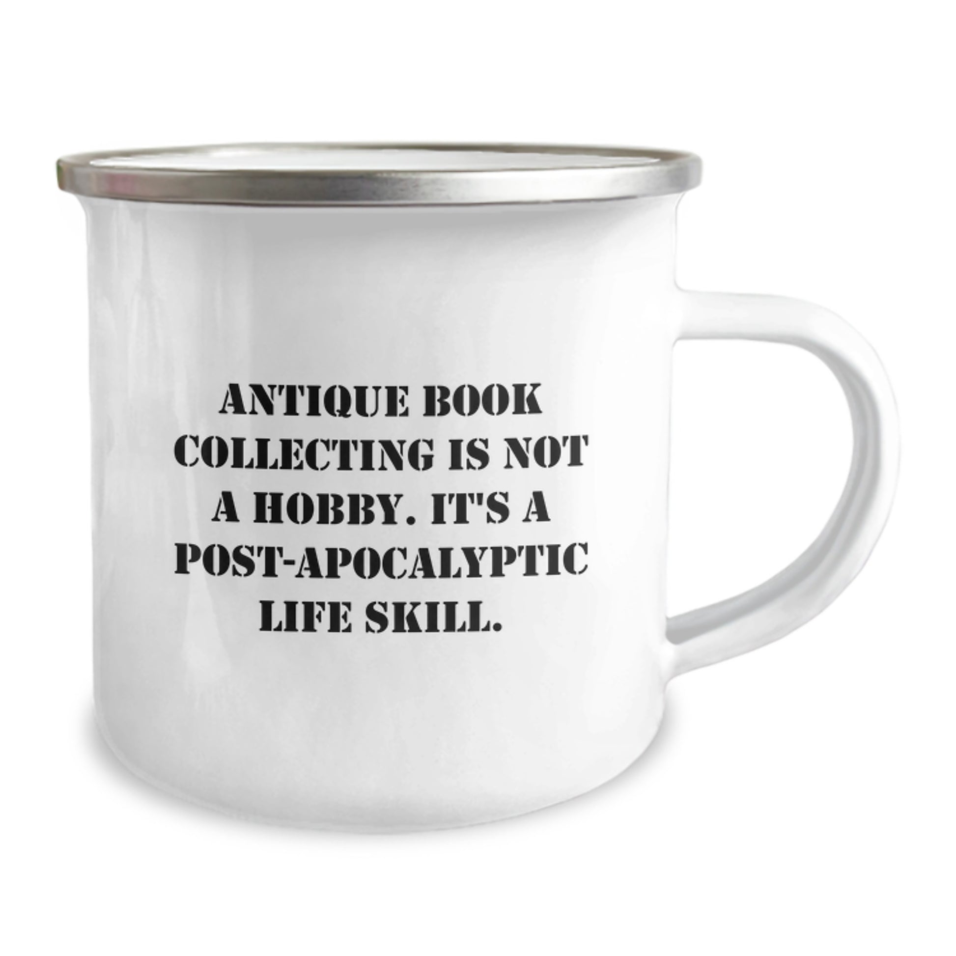 Antique Book Collecting Keepsake Camping Mug for Him Birthday Gift - Image 2