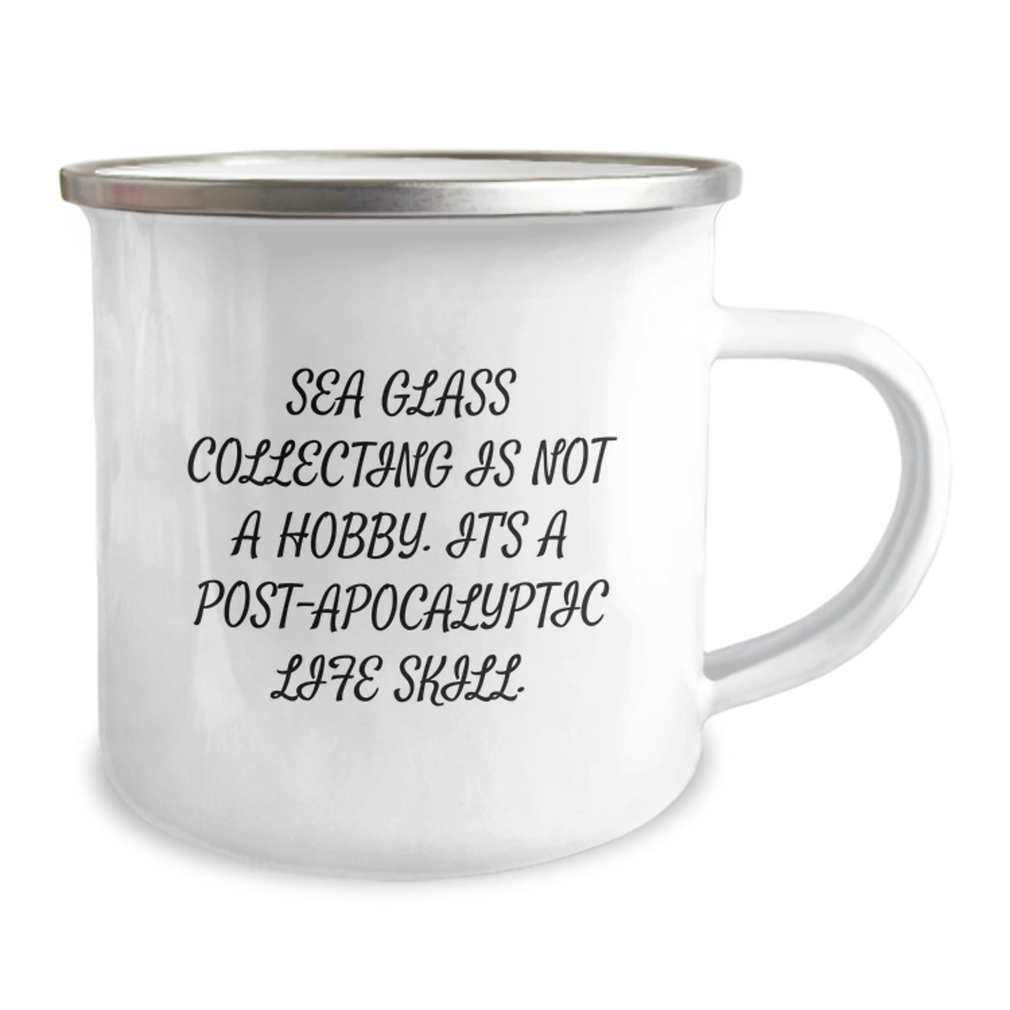 Birthday Gift Sea Glass Collecting Camping Mug for Her Present - Image 2