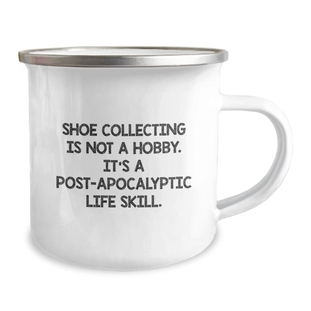 Christmas Gift for Her - Shoe Collecting Is A Life Skill Camping Mug - Image 2