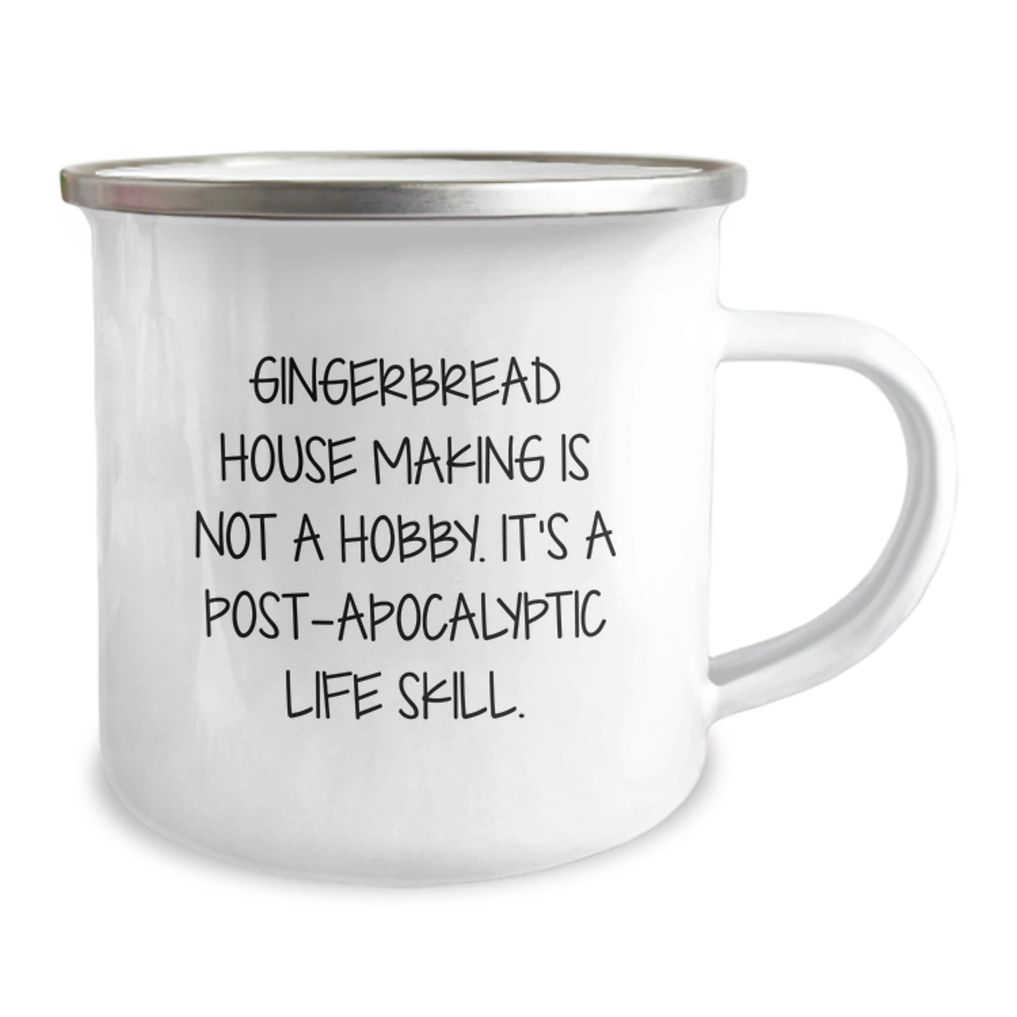 Gingerbread House Making Keepsake Camping Mug for Him Birthday Gift - Image 2