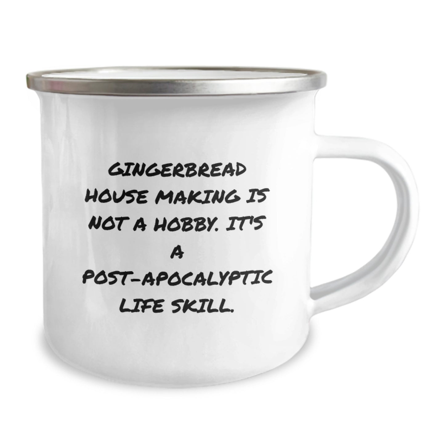 Novelty Gingerbread House Making Camping Mug for Friends Birthday Gift - Image 2
