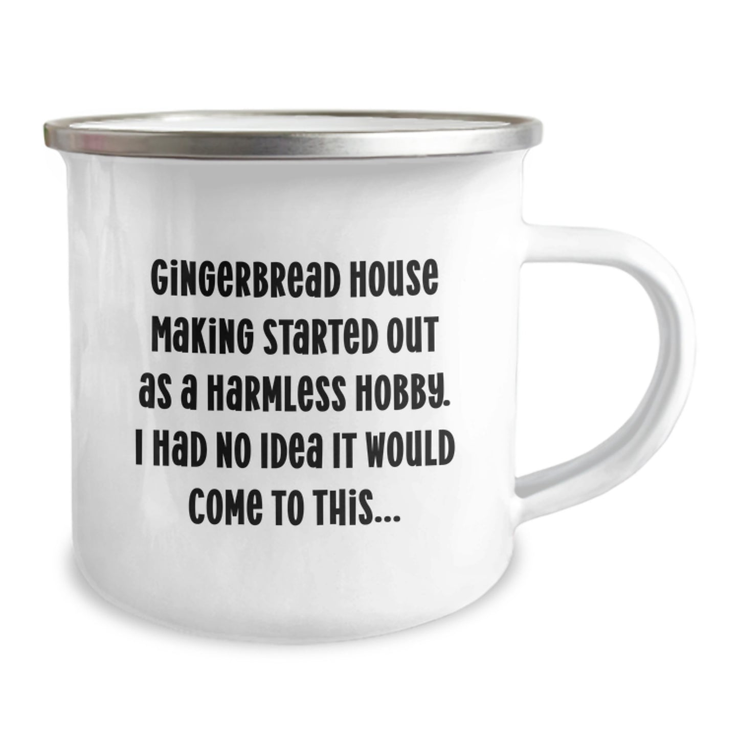Gingerbread House Making Fun Gifts for Men from Friends - Unique Camping Mug for Gingerbread House Making Enthusiasts - Funny Quote for Graduation Unique Gifts - Image 2