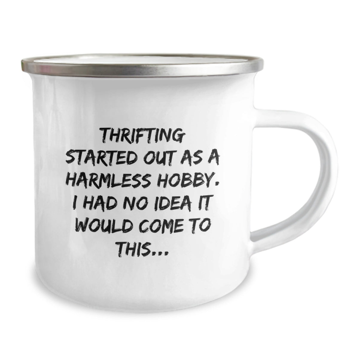 Thrifting Gift for Him Humorous Camping Mug Keepsake - Image 2