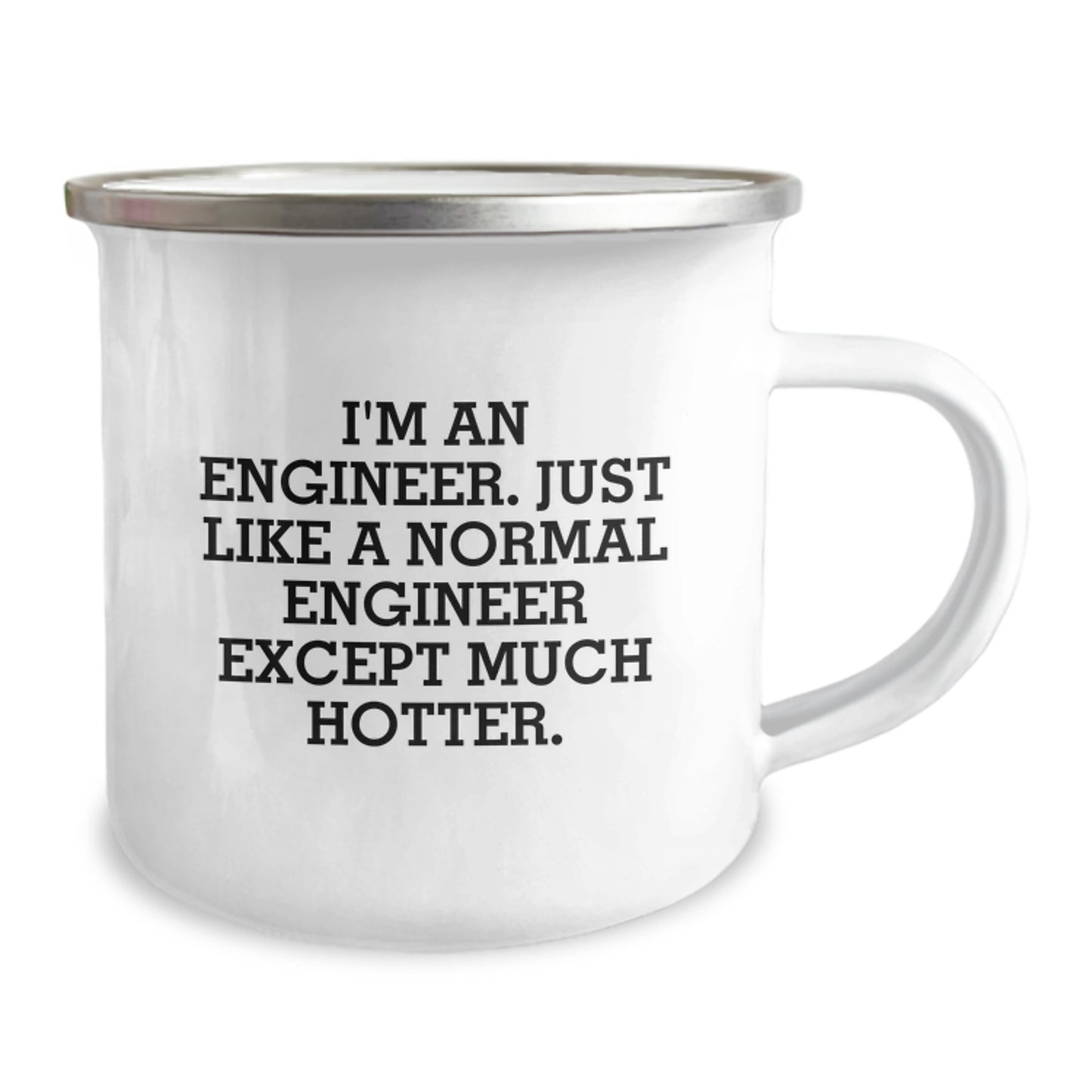 Funny Engineer Gifts from Men, Valentine's Unique Mugs for Engineer Friends, I'm An Engineer Camping Mug with Hotter Quote, Personalized Engineering Mug for Coworkers - Image 2