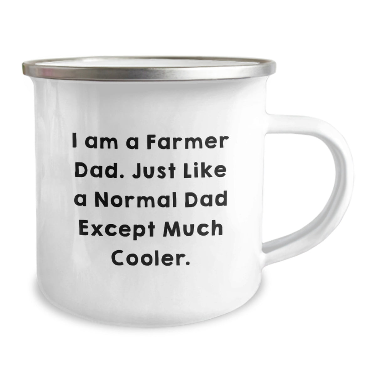 Farmer Keepsake Camping Mug for Him Birthday Gift with Enamel Finish - Image 2