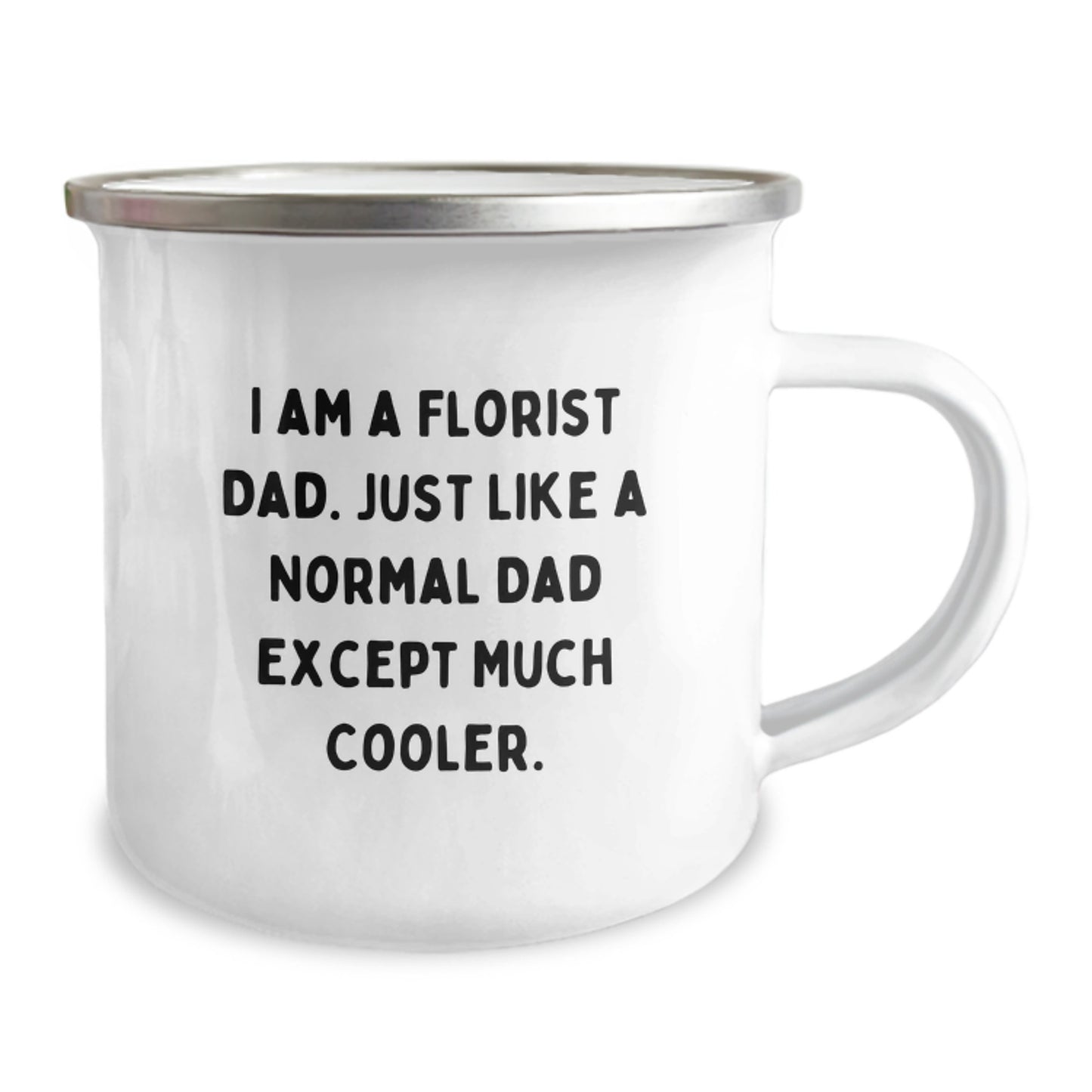 Florist Keepsake Camping Mug for Him Birthday Gift With Bold Floral - Image 2
