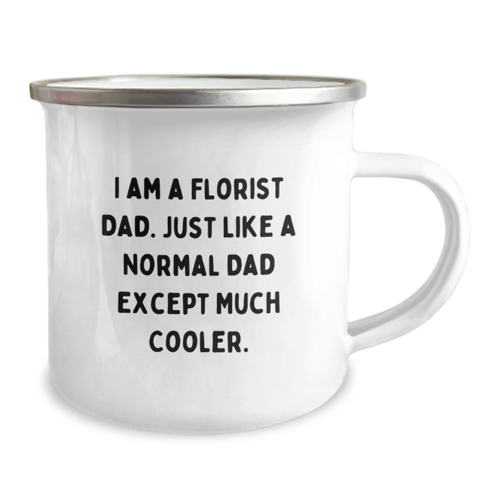Florist Keepsake Camping Mug for Him Birthday Gift With Bold Floral - Image 2