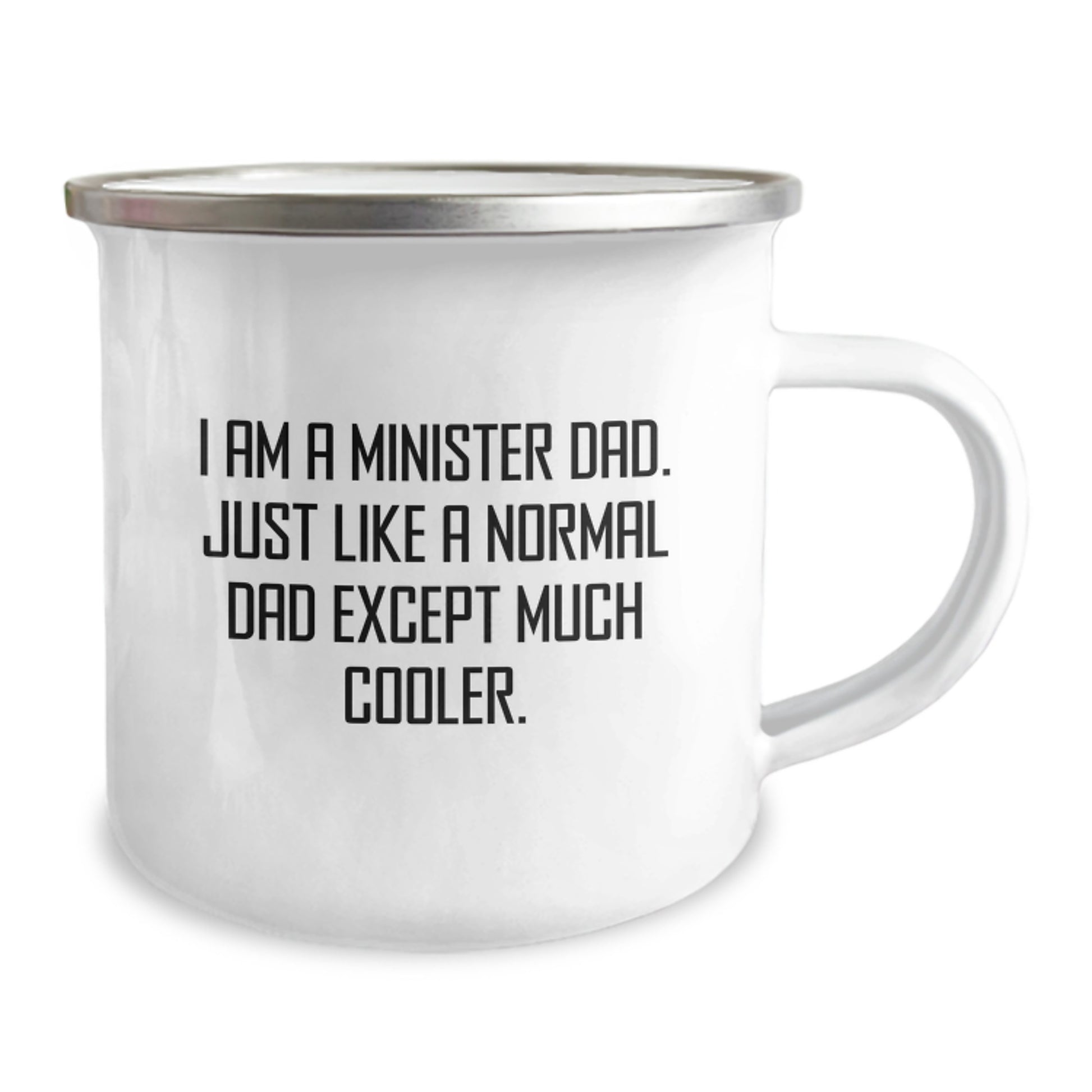 Birthday Gift for Her Minister Camping Mug Present Cool Dad With Enamel - Image 2