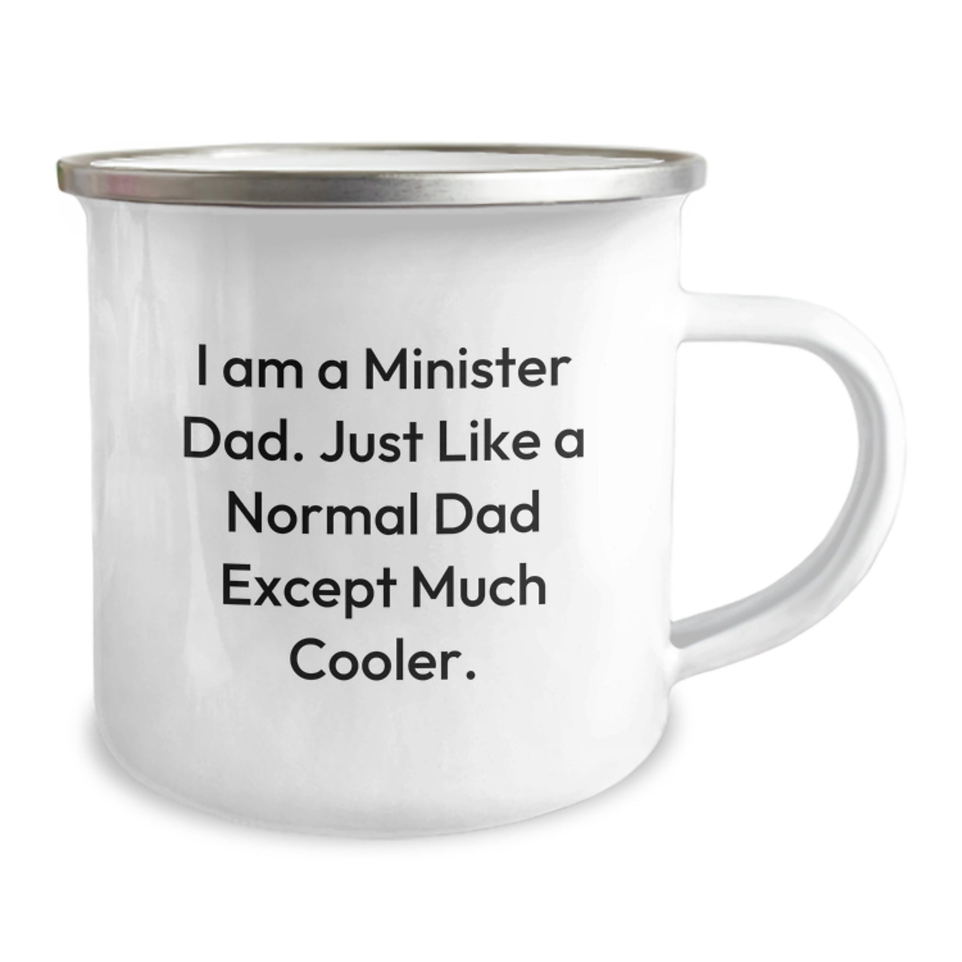 Minister Keepsake Camping Mug Birthday Gift for Him Cool Dad Stainless - Image 2