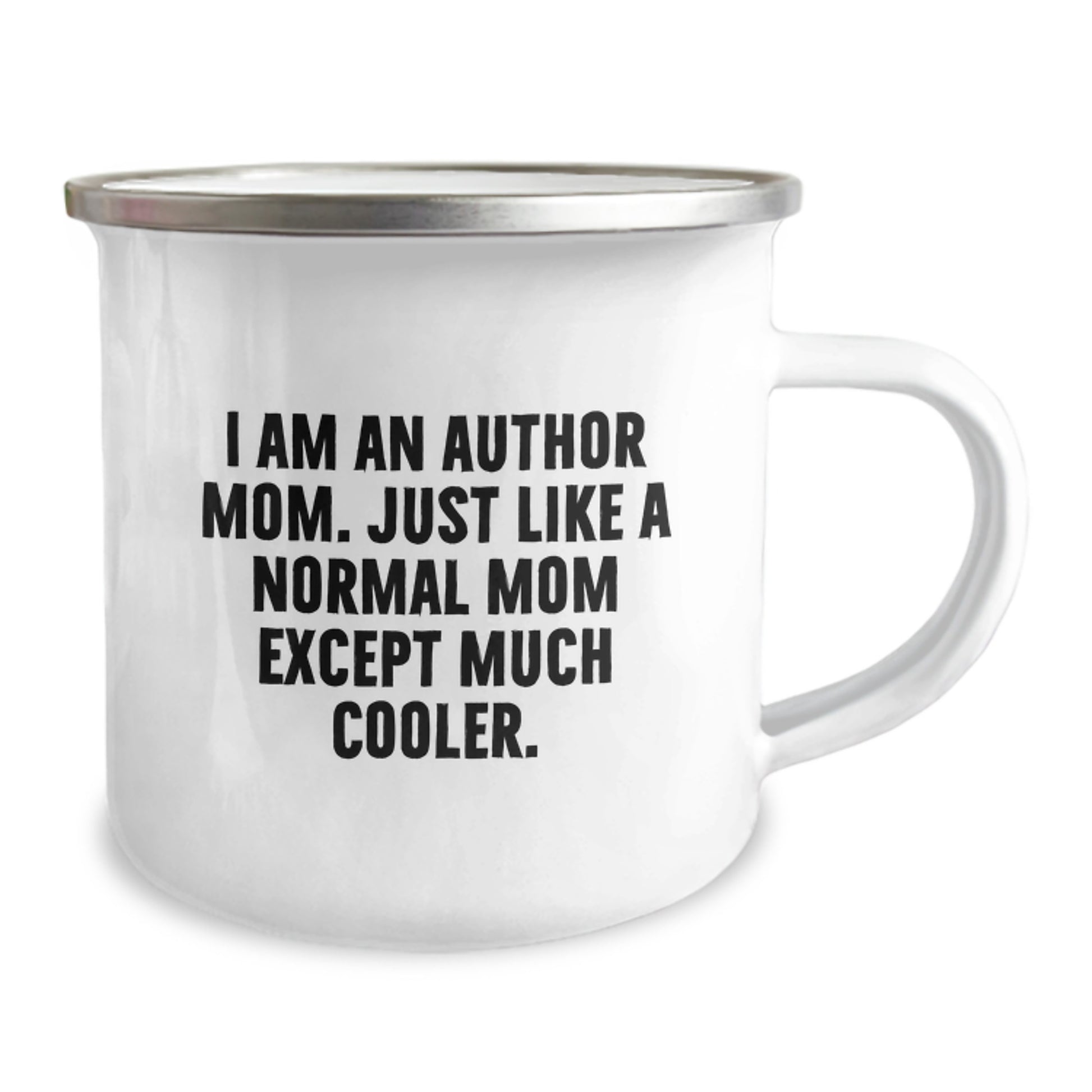 Author Mom Keepsake Camping Mug for Him Birthday Gift Stainless Enamel - Image 2