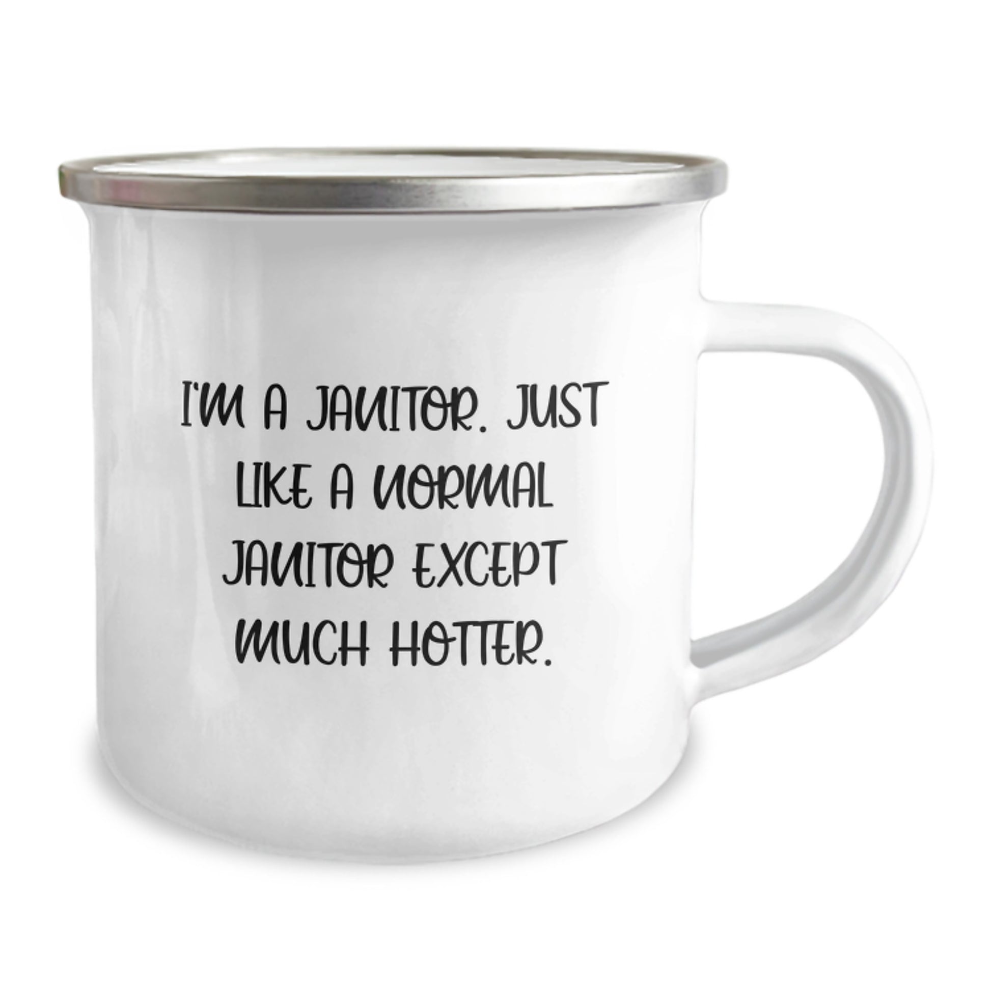 Funny Janitor Gifts for Men, I'm A Janitor, Unique Camping Mug for Christmas from Friends to Janitor, Hotter Janitor - Image 2