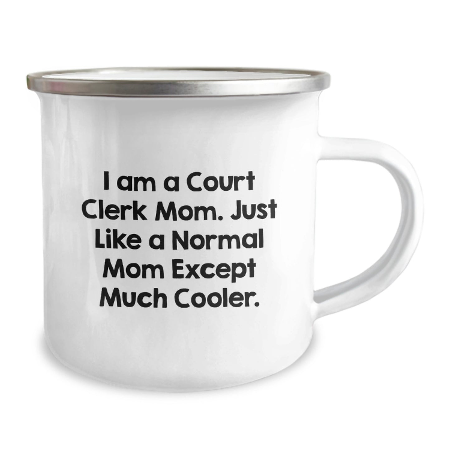 Birthday Gift for Her Court Clerk Mom Camping Mug Present - Image 2