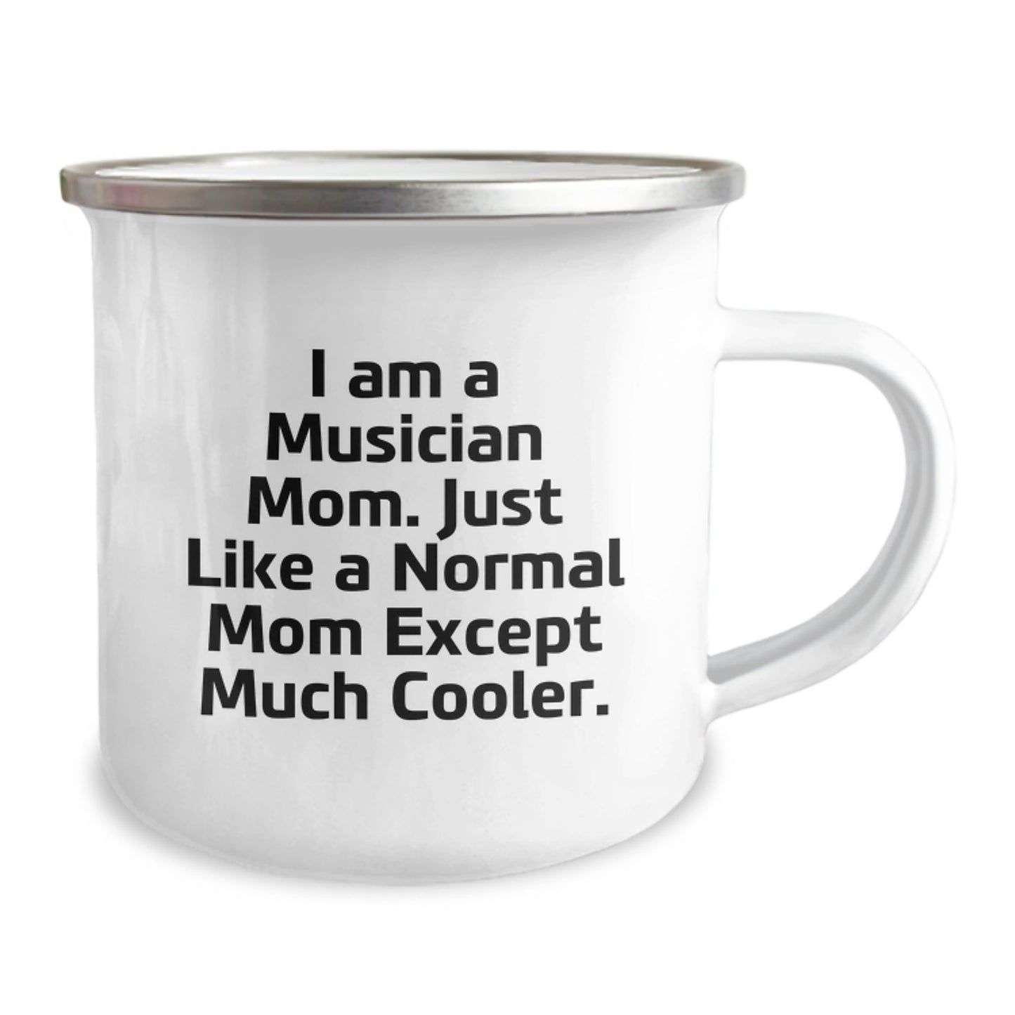 Musician Keepsake Camping Mug for Him Birthday Gift with Enamel Finish - Image 2
