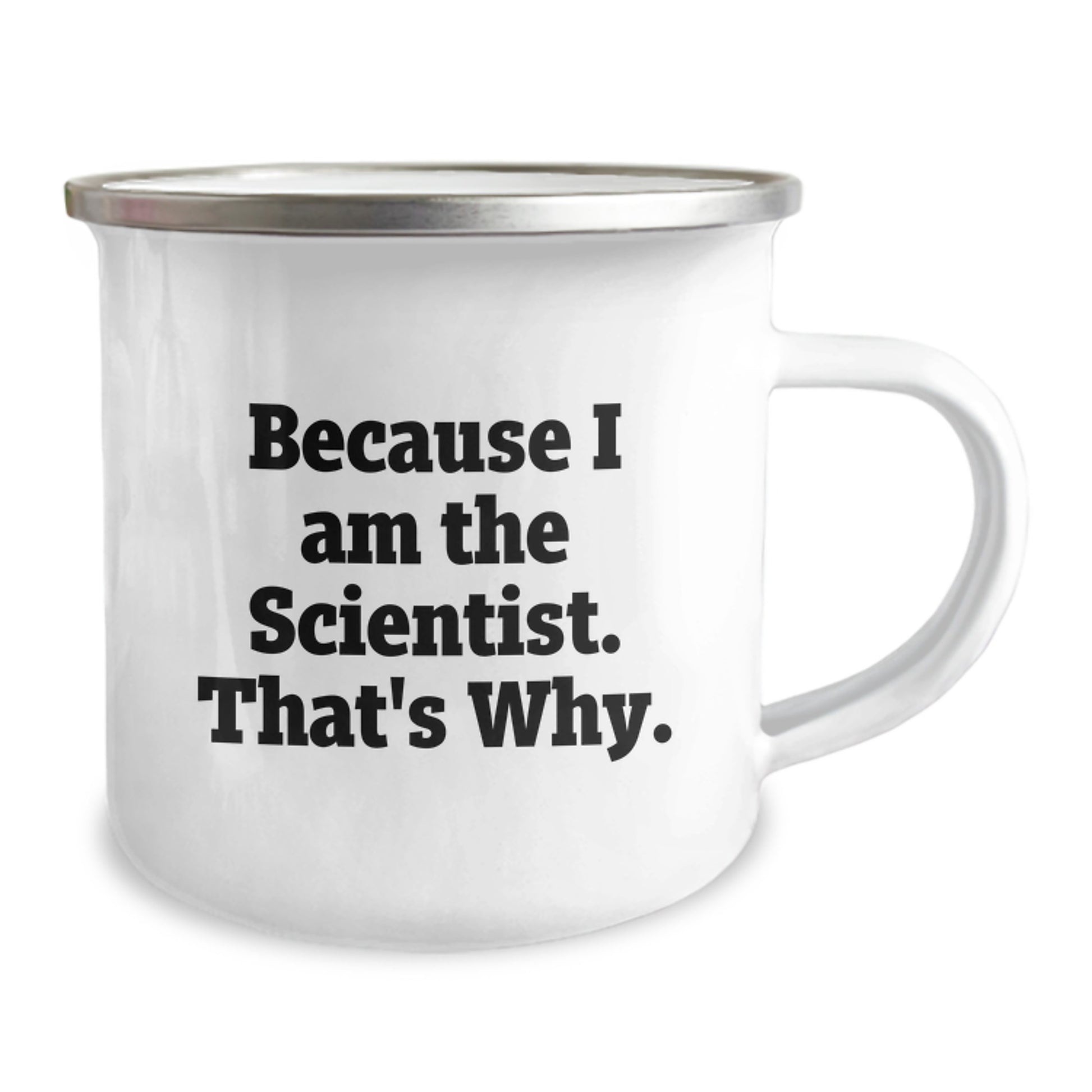 Him Keepsake Birthday Gift Camping Mug I Am The Scientist That's Why - Image 2