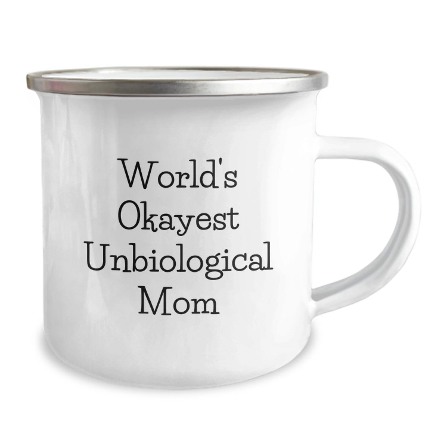 Birthday Gift Present for Mom – World's Okayest Unbiological Mom Camping - Image 2