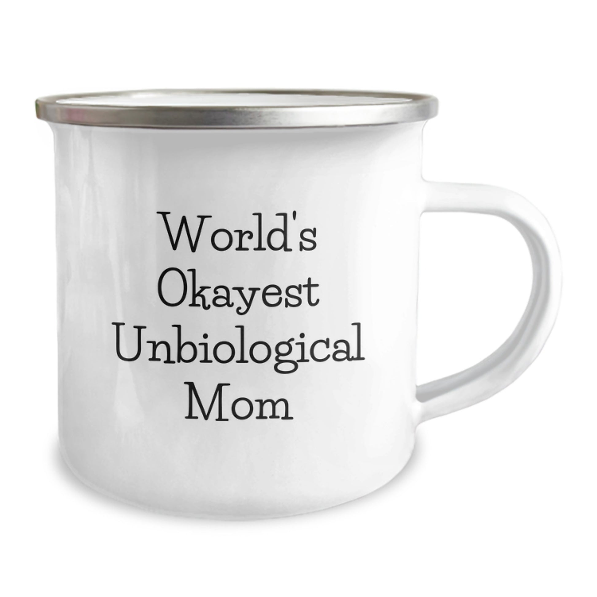 Birthday Gift Present for Mom – World's Okayest Unbiological Mom Camping - Image 2