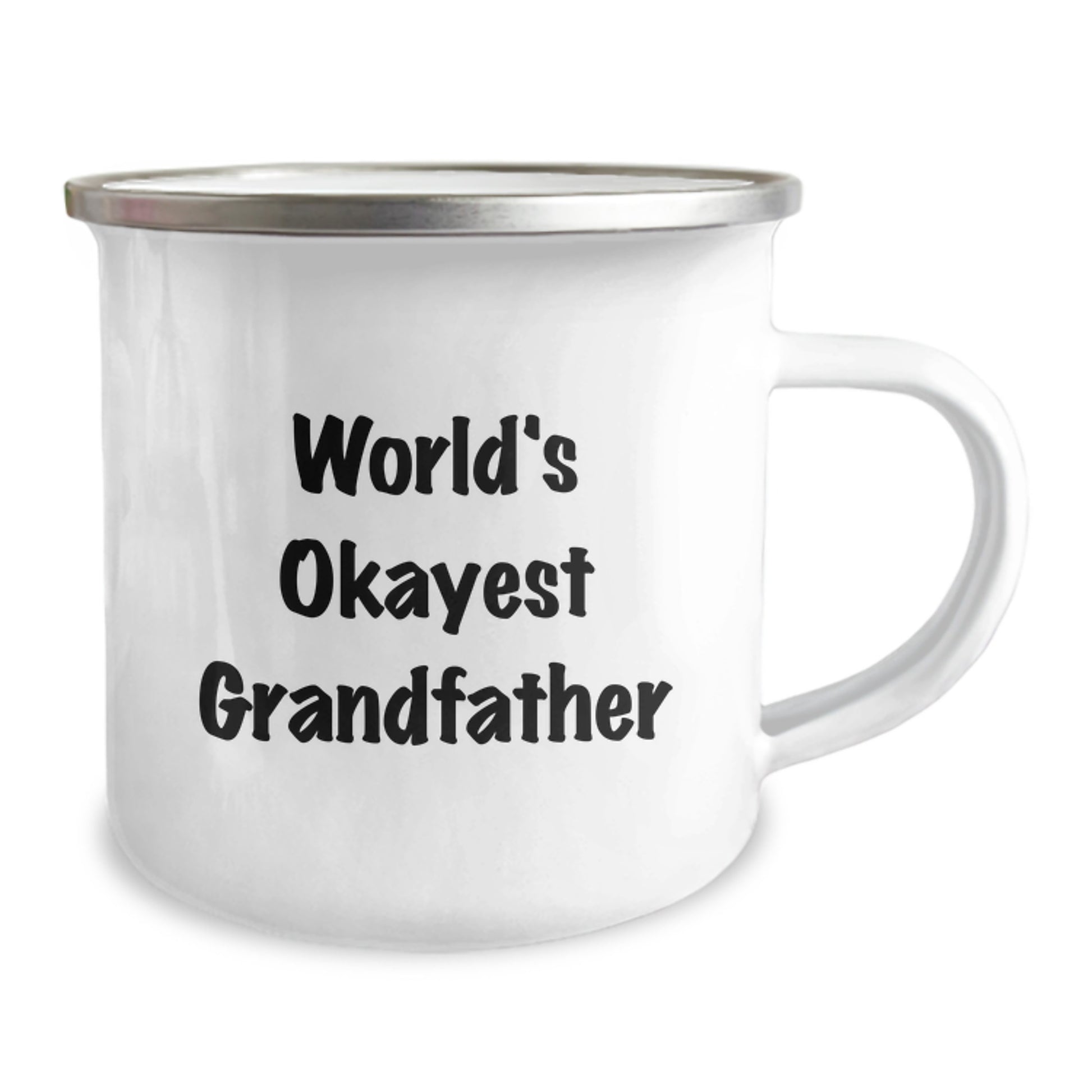 Grandfather Camping Mug World's Okayest Grandfather Birthday Gift - Image 2