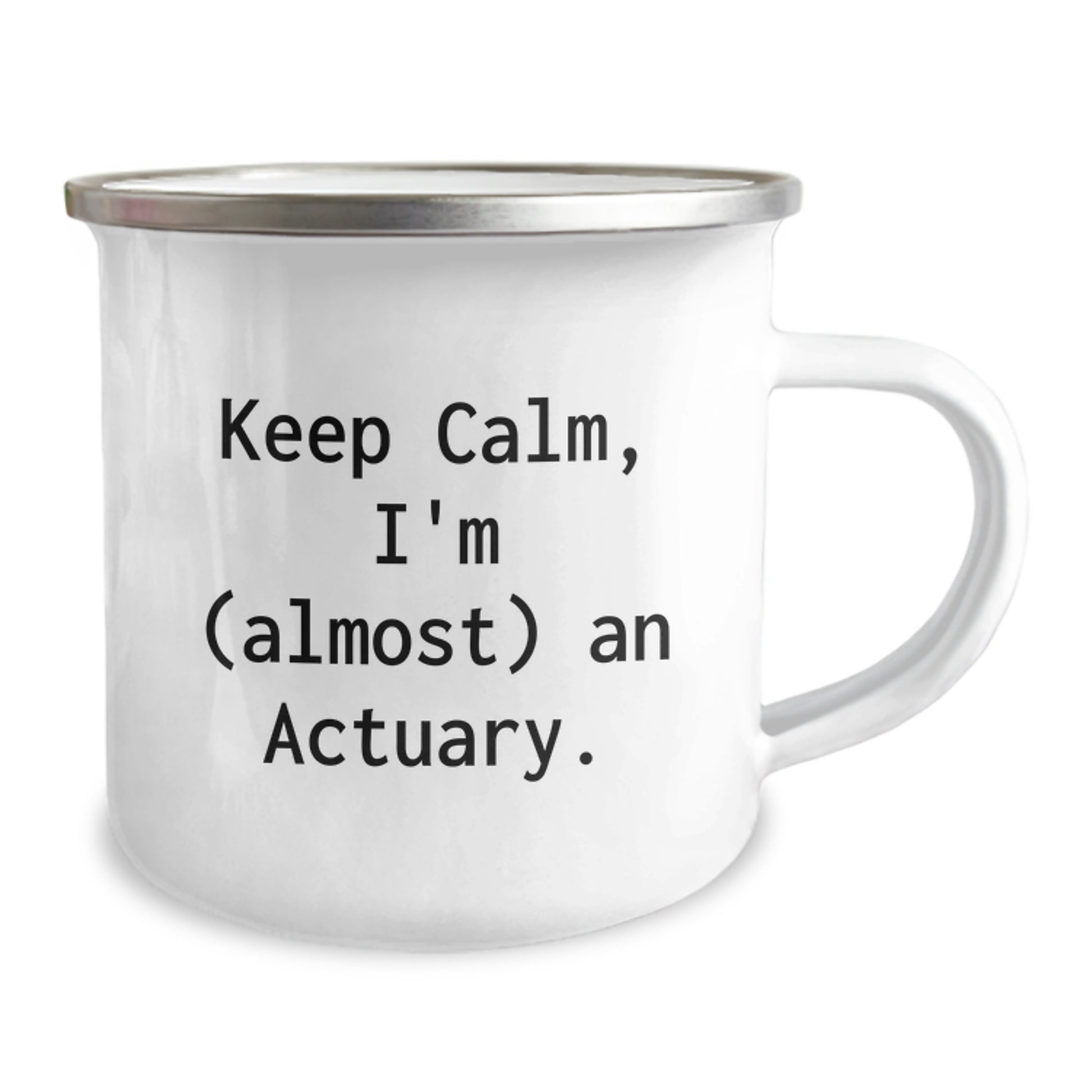Actuary Camping Mug Keepsake for Him Birthday Gift – Keep Calm, I'm - Image 2
