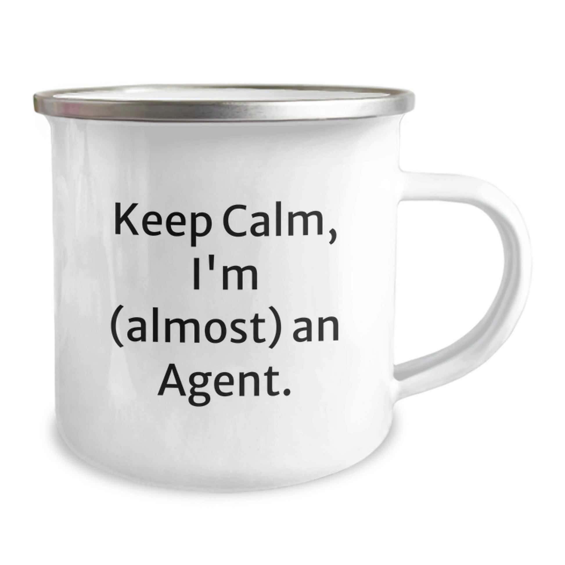 Agent Keepsake Camping Mug for Him Birthday Gift – Keep Calm, I'm - Image 2